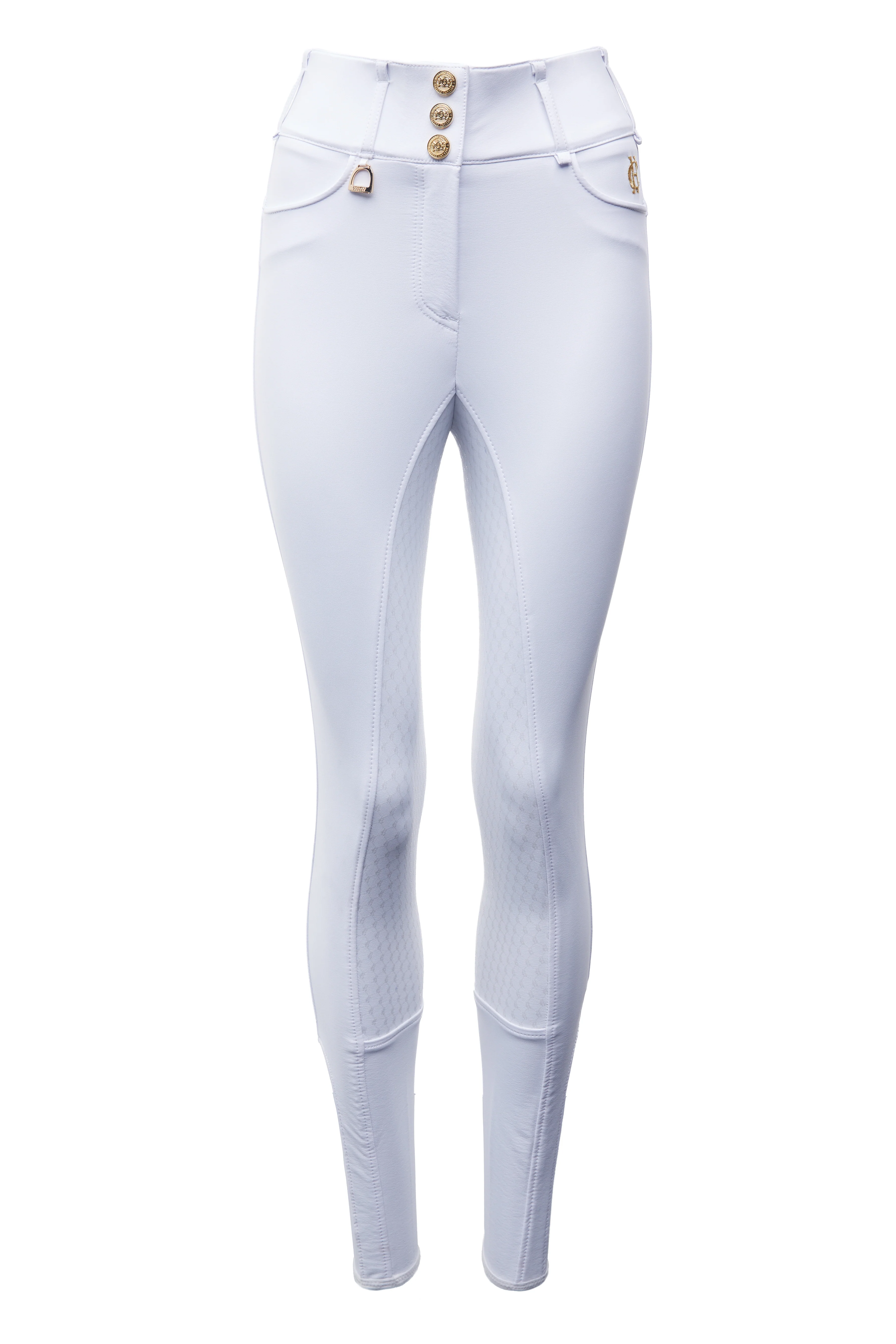 Full Seat Competition Breeches (Optic White) - Image 6