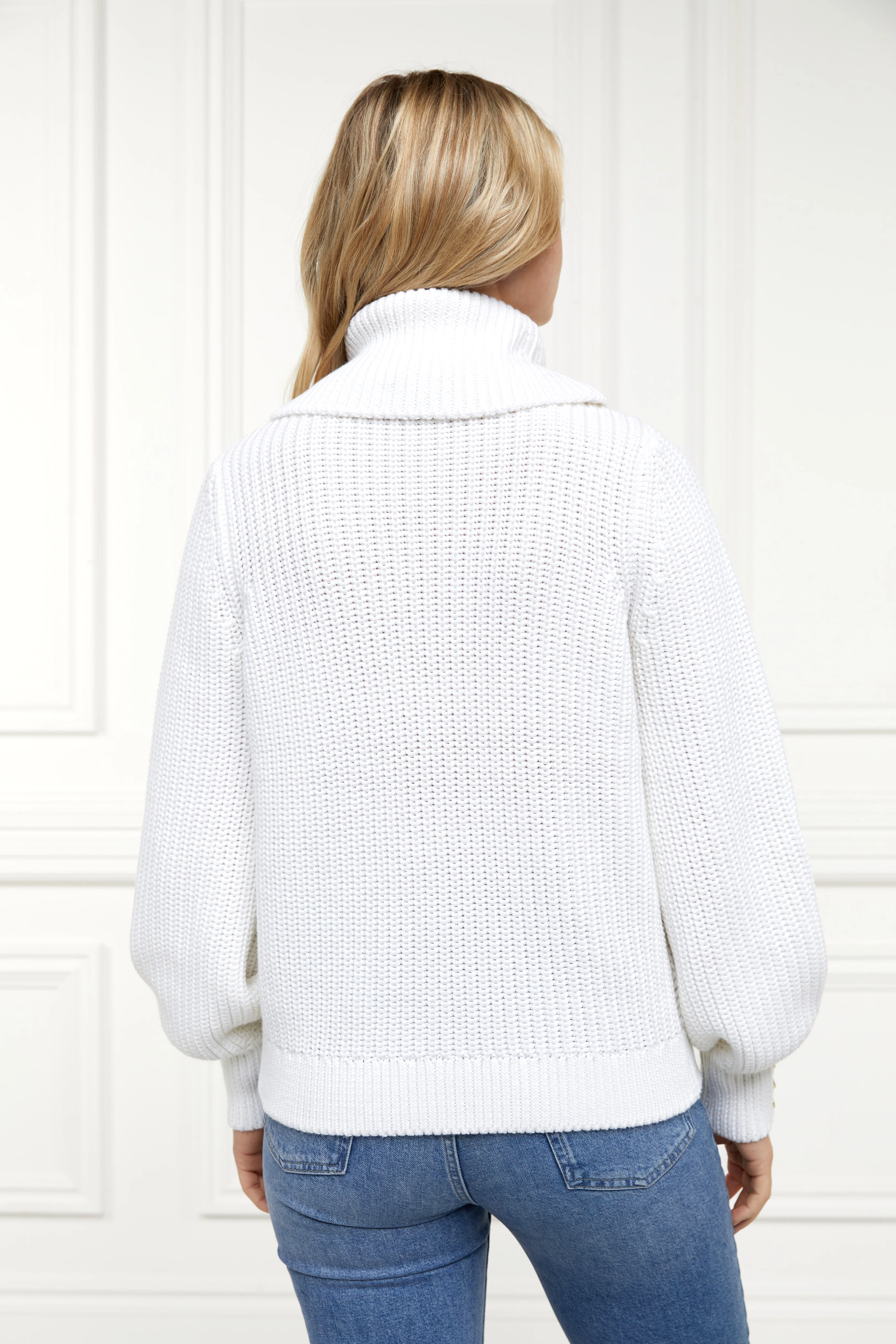 Corded Roll Neck Knit (Natural) - Image 6