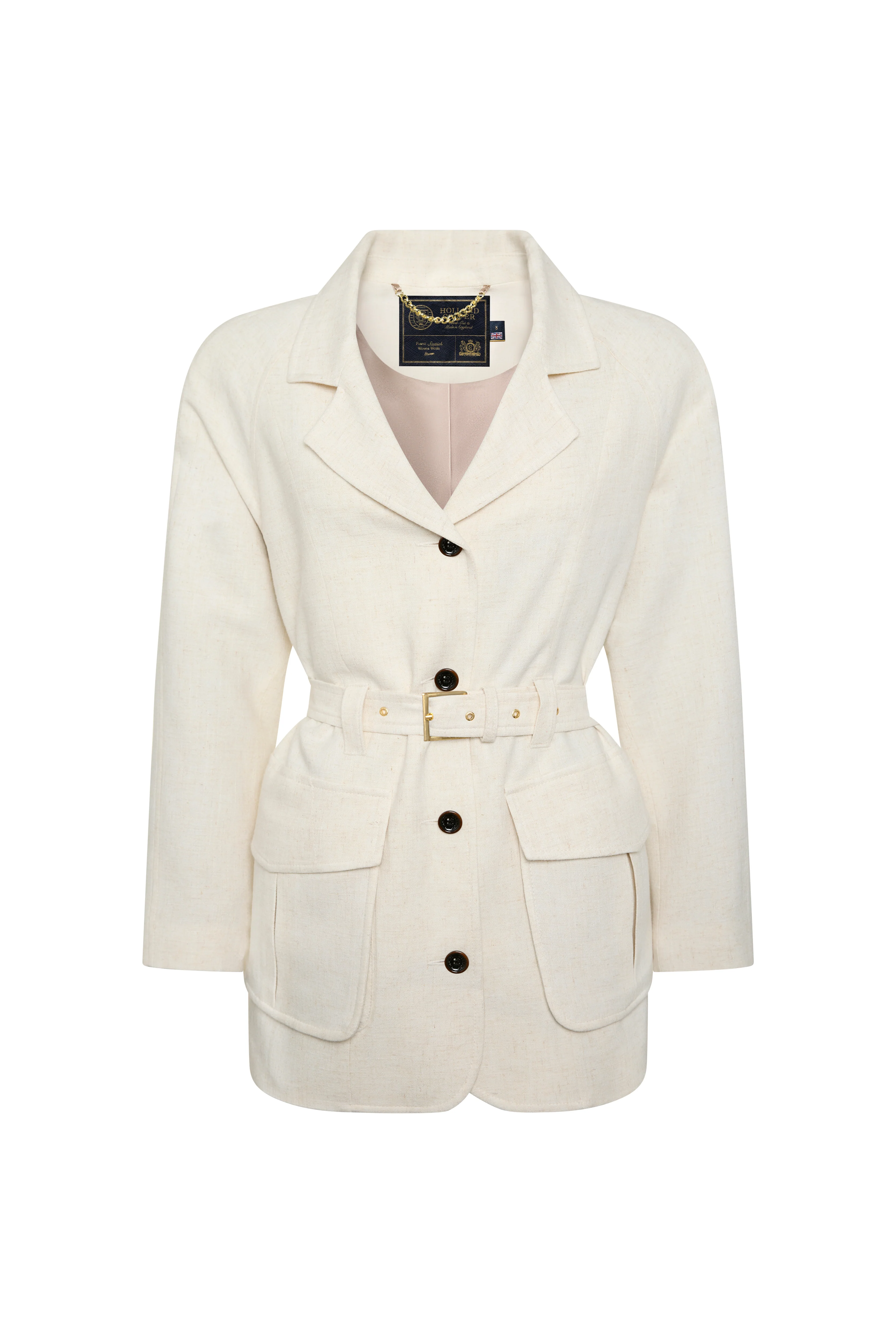 Cotswold Belted Jacket (Natural Linen) - Image 6