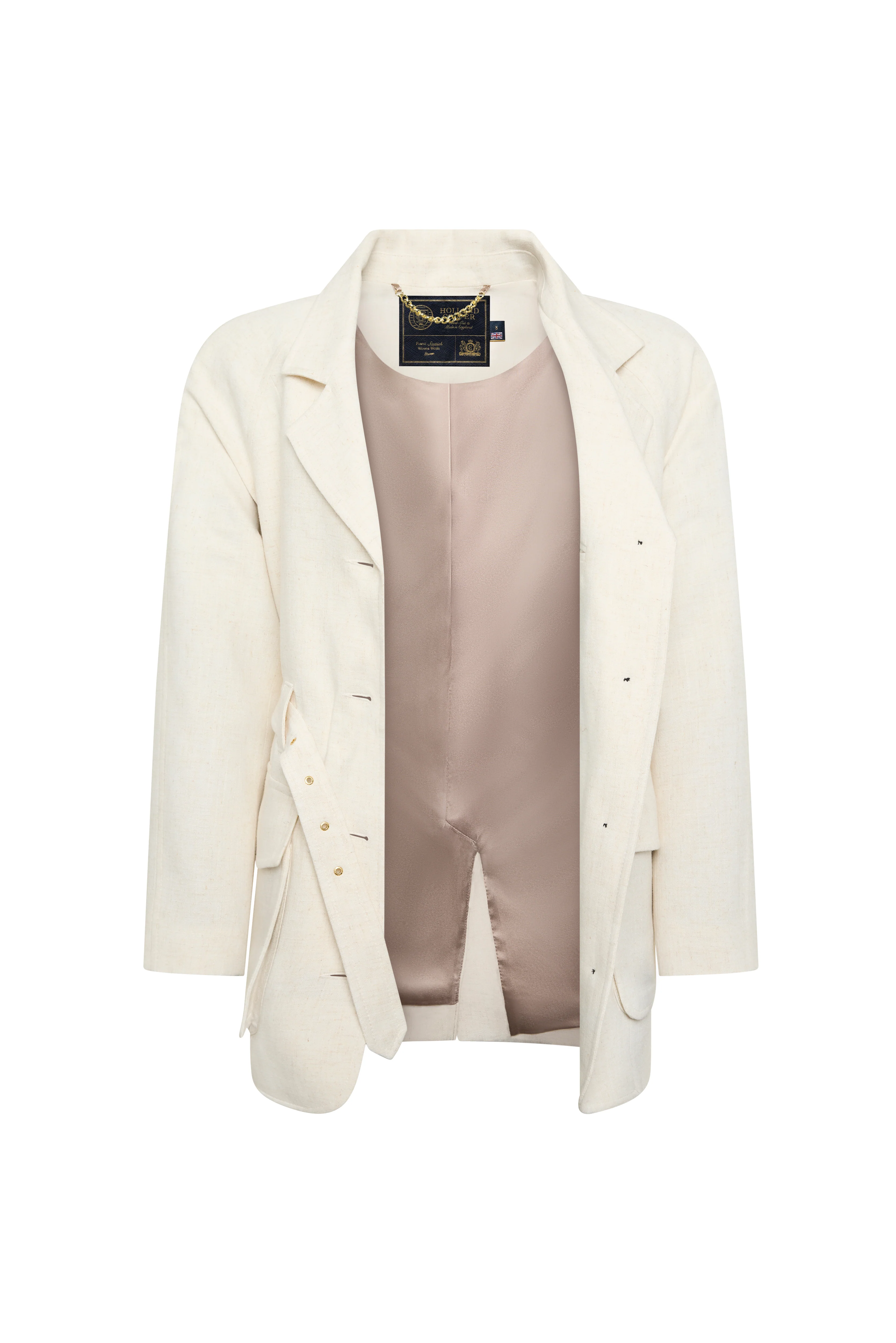 Cotswold Belted Jacket (Natural Linen) - Image 9