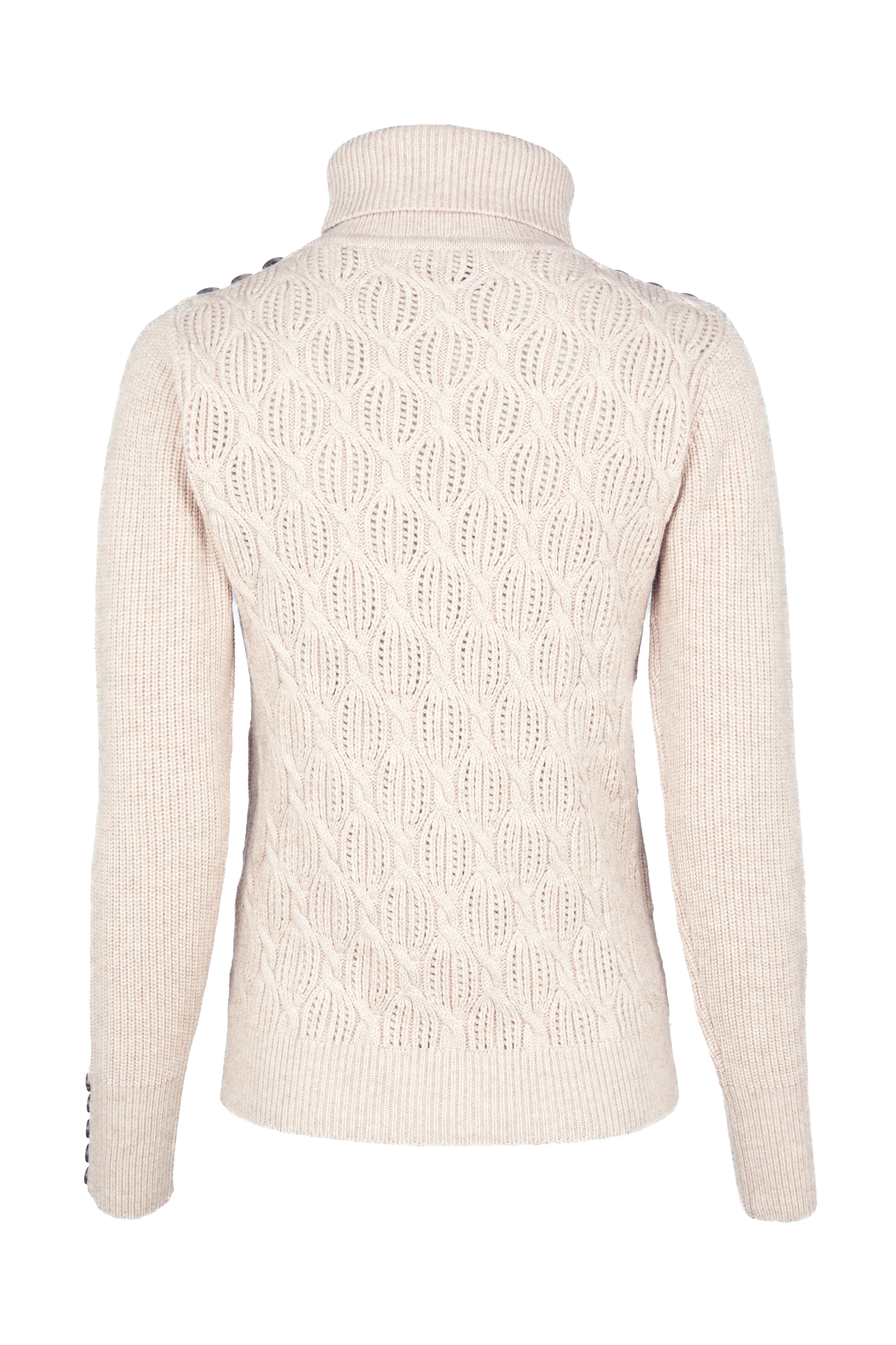Cotswold Roll Neck Knit (Oatmeal) - Image 6