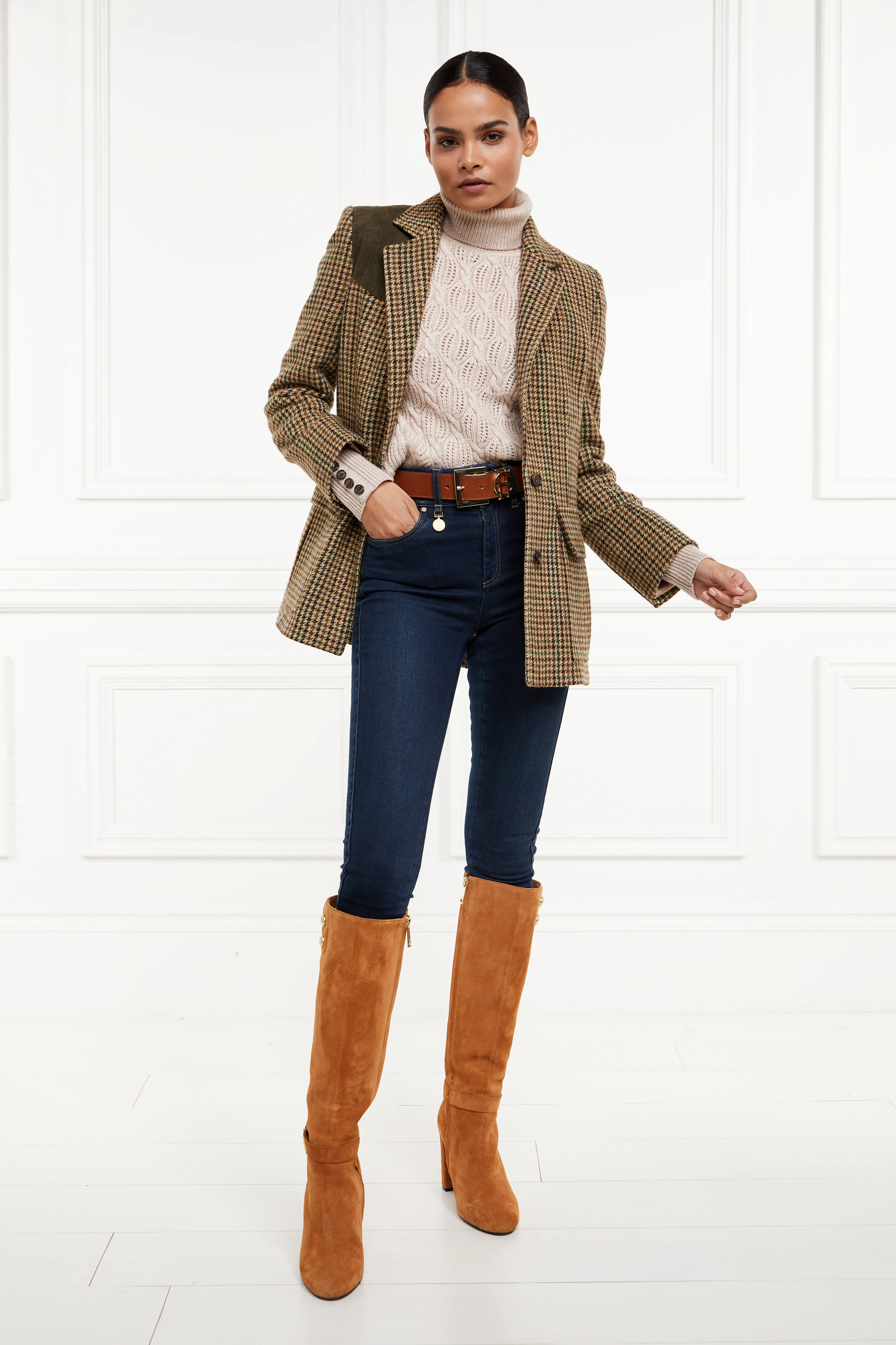 Cotswold Roll Neck Knit (Oatmeal) - Image 7