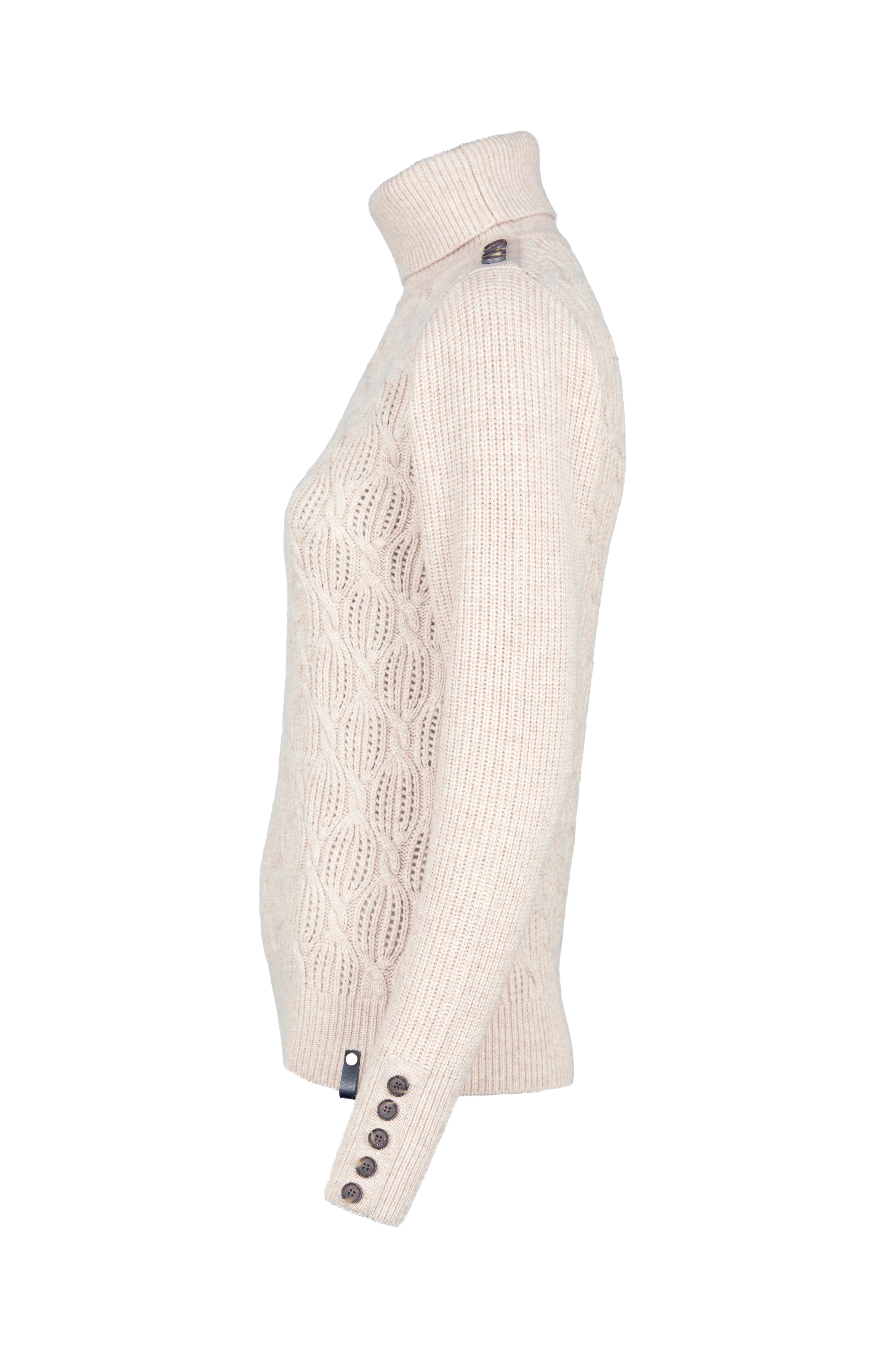 Cotswold Roll Neck Knit (Oatmeal) - Image 8