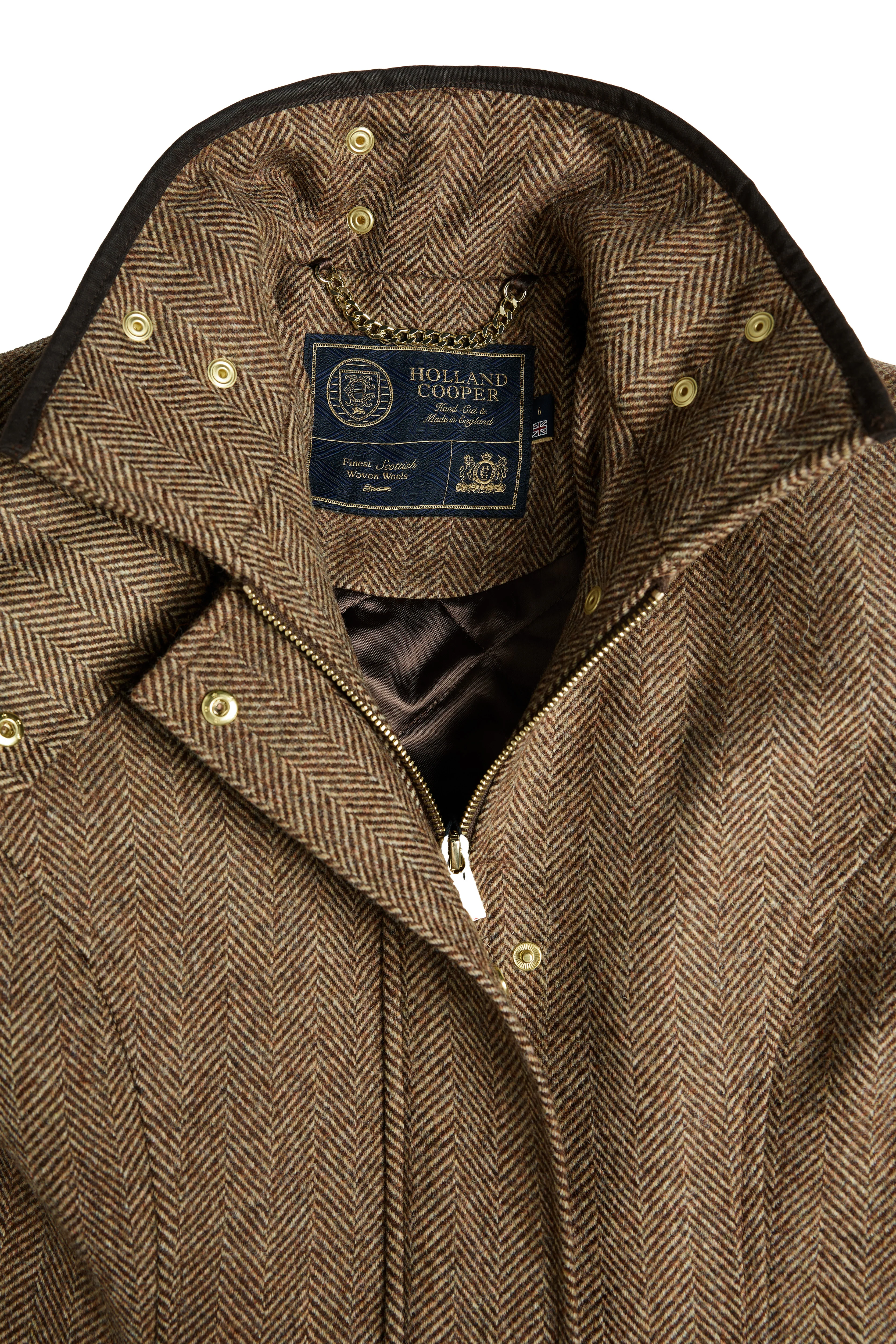 Country Classic Jacket (Large Scale Brown Herringbone) - Image 10