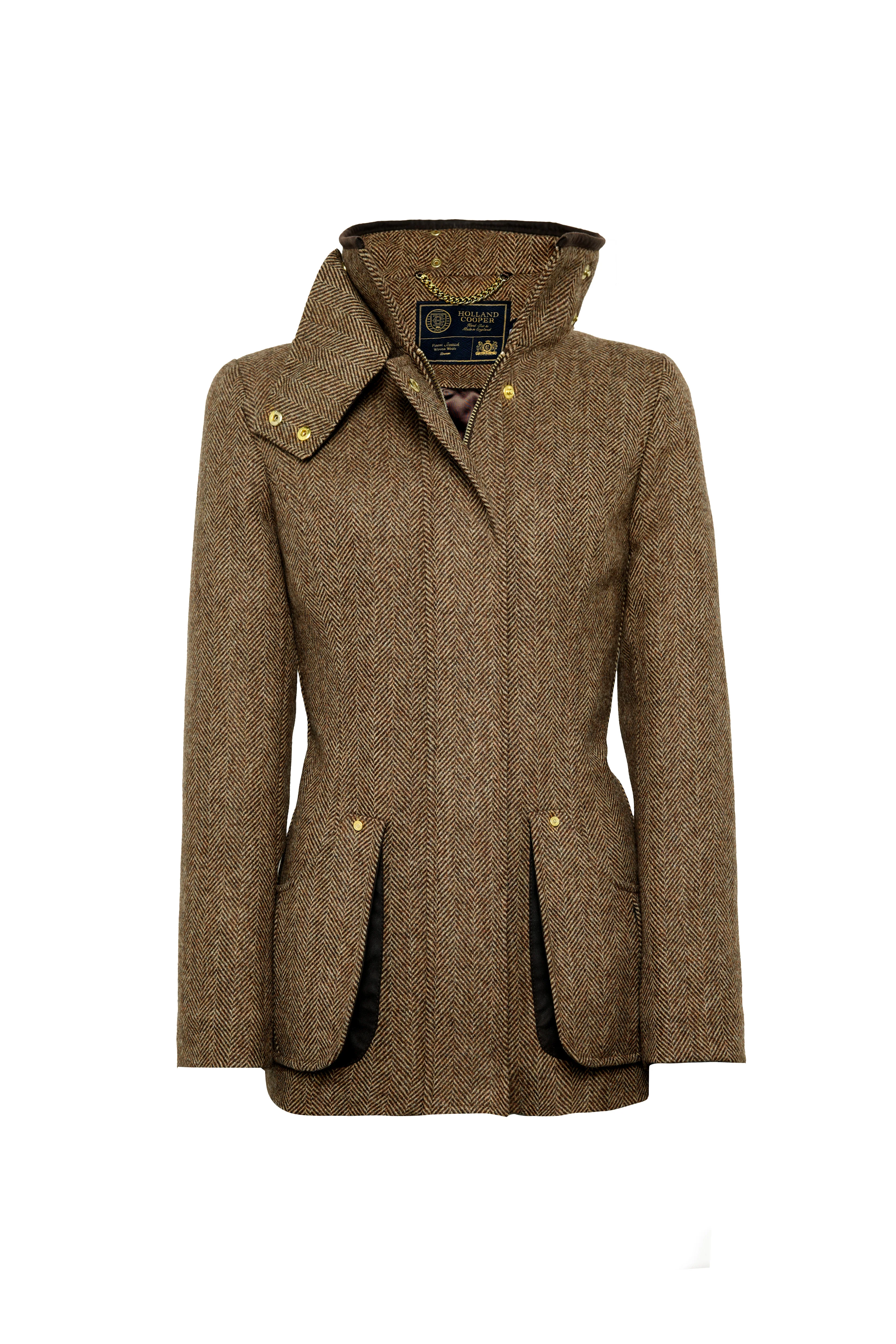 Country Classic Jacket (Large Scale Brown Herringbone) - Image 7