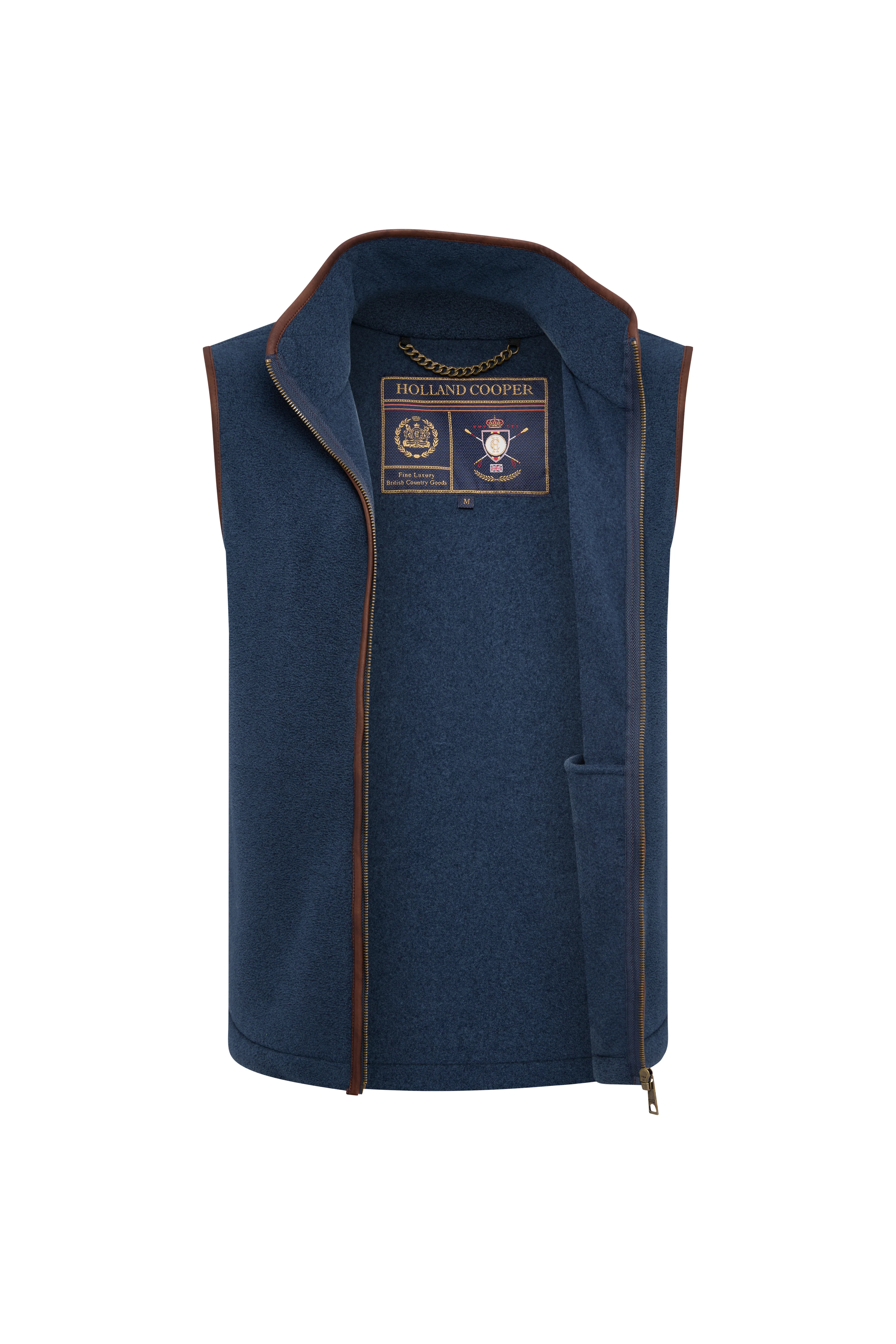 Men's Country Fleece Gilet (Dusty Blue) - Image 7
