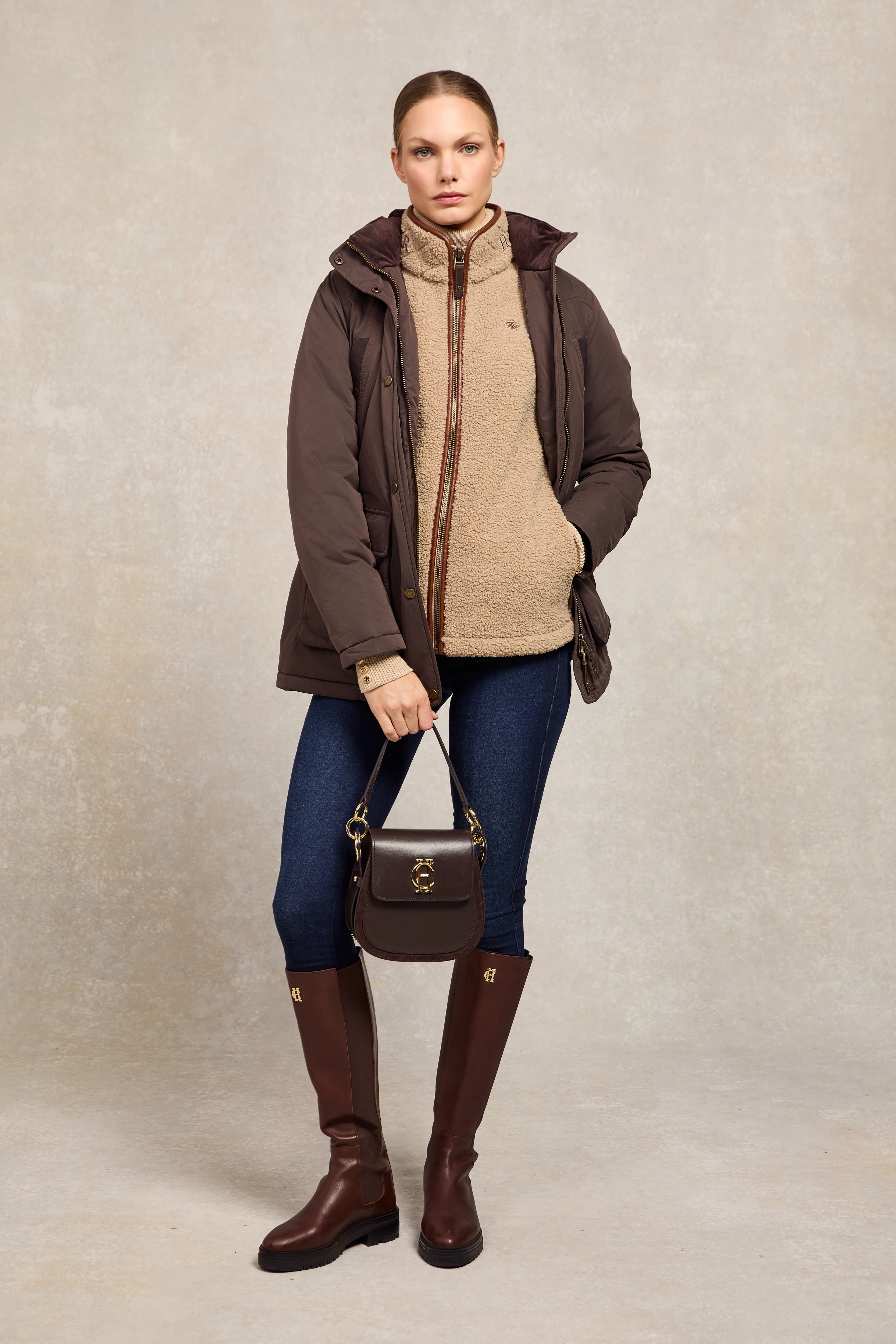 Country Fleece Gilet (Natural Borg) - Image 2