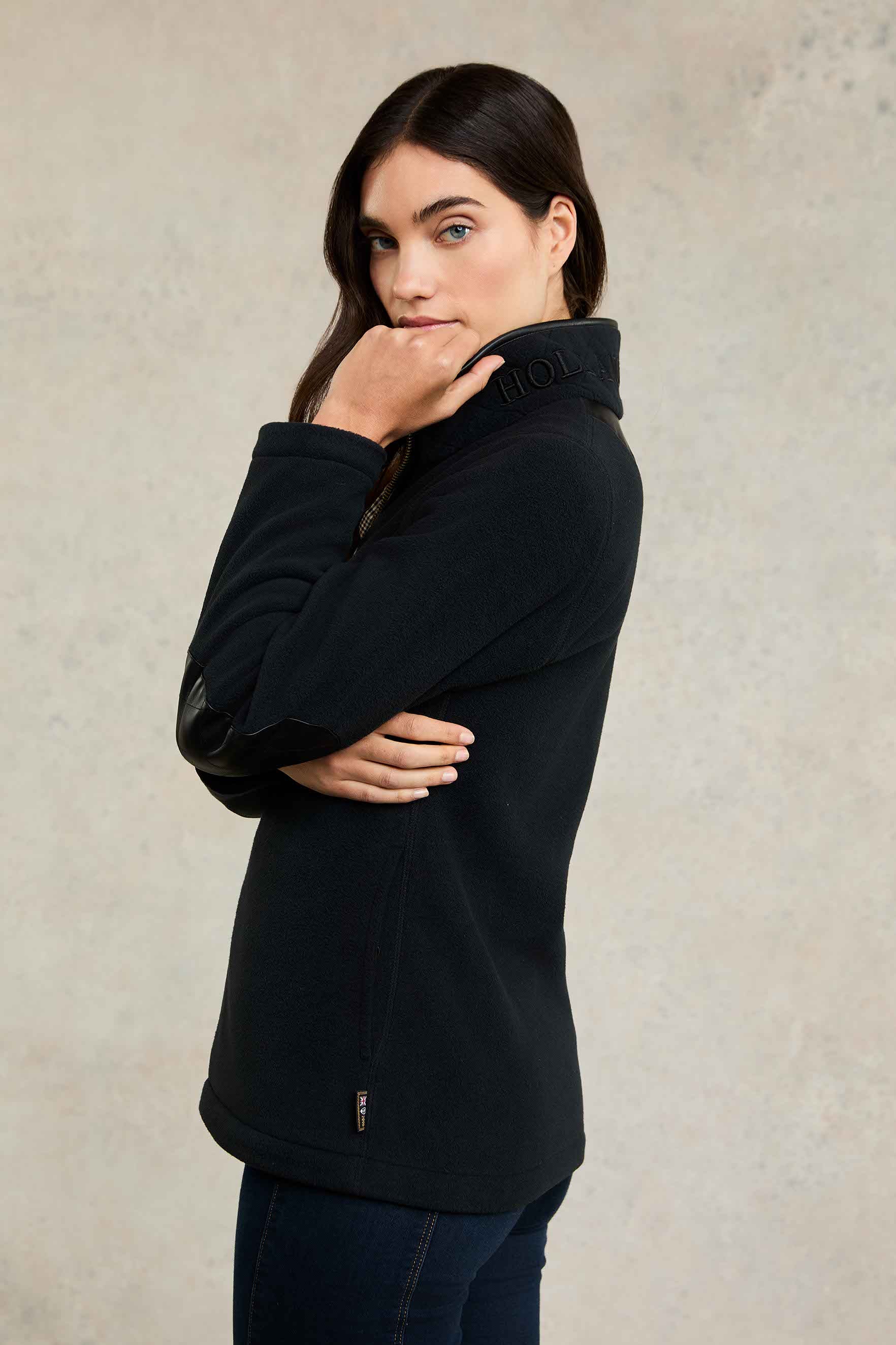 Country Fleece Jacket (Black) - Image 8