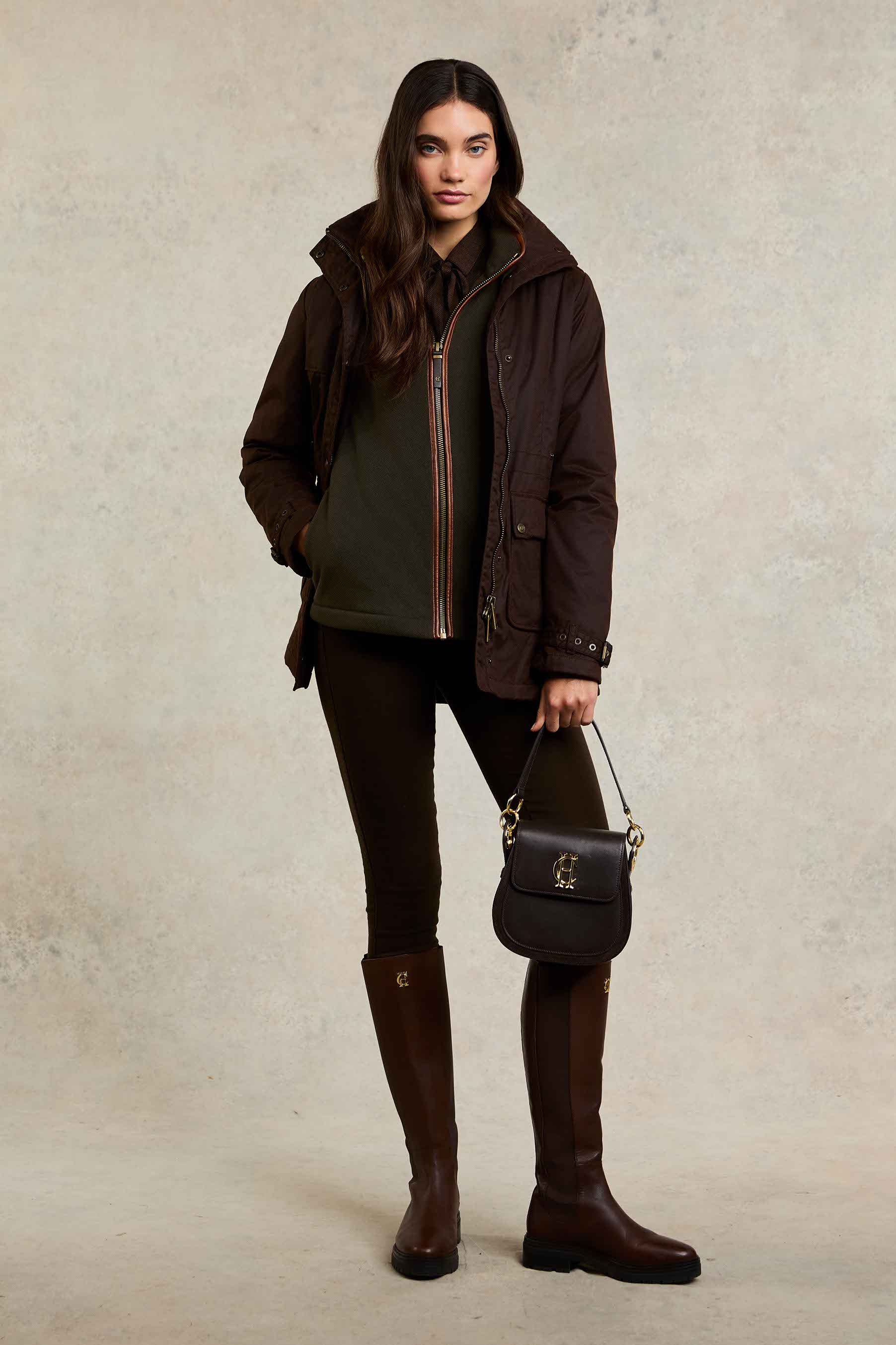 Country Fleece Jacket (Khaki) - Image 3