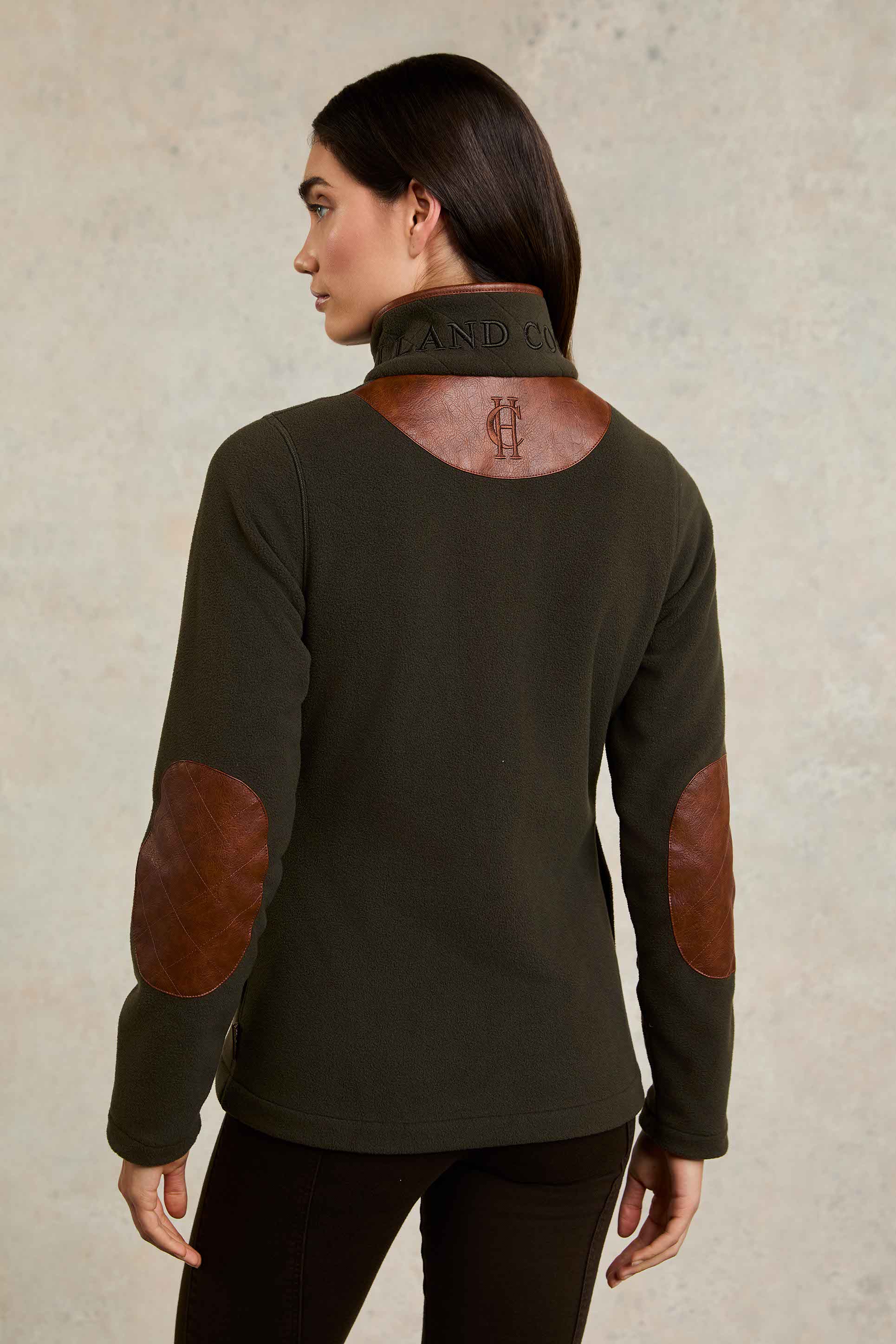 Country Fleece Jacket (Khaki) - Image 6