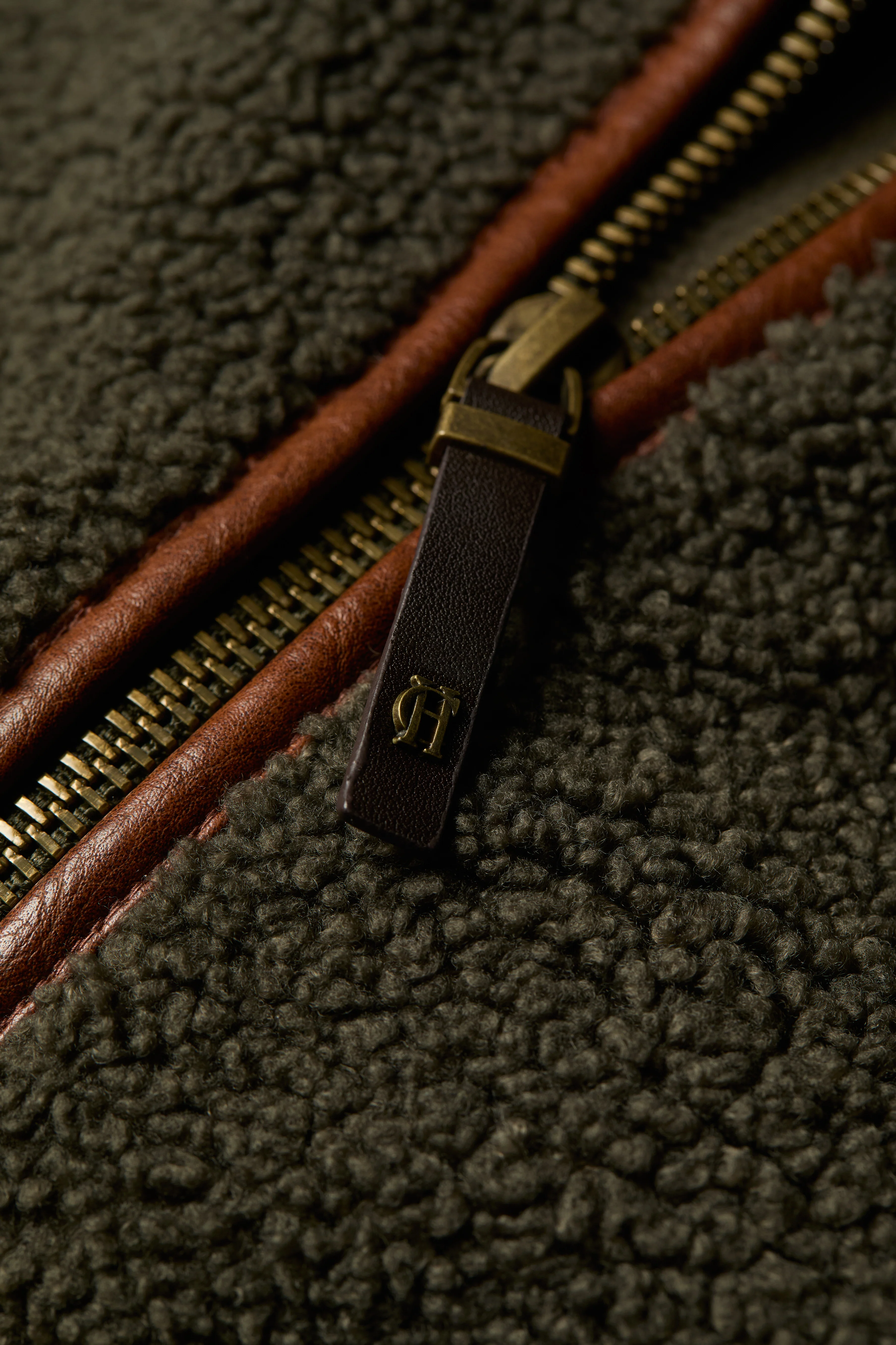 Country Fleece Jacket (Khaki Borg) - Image 6