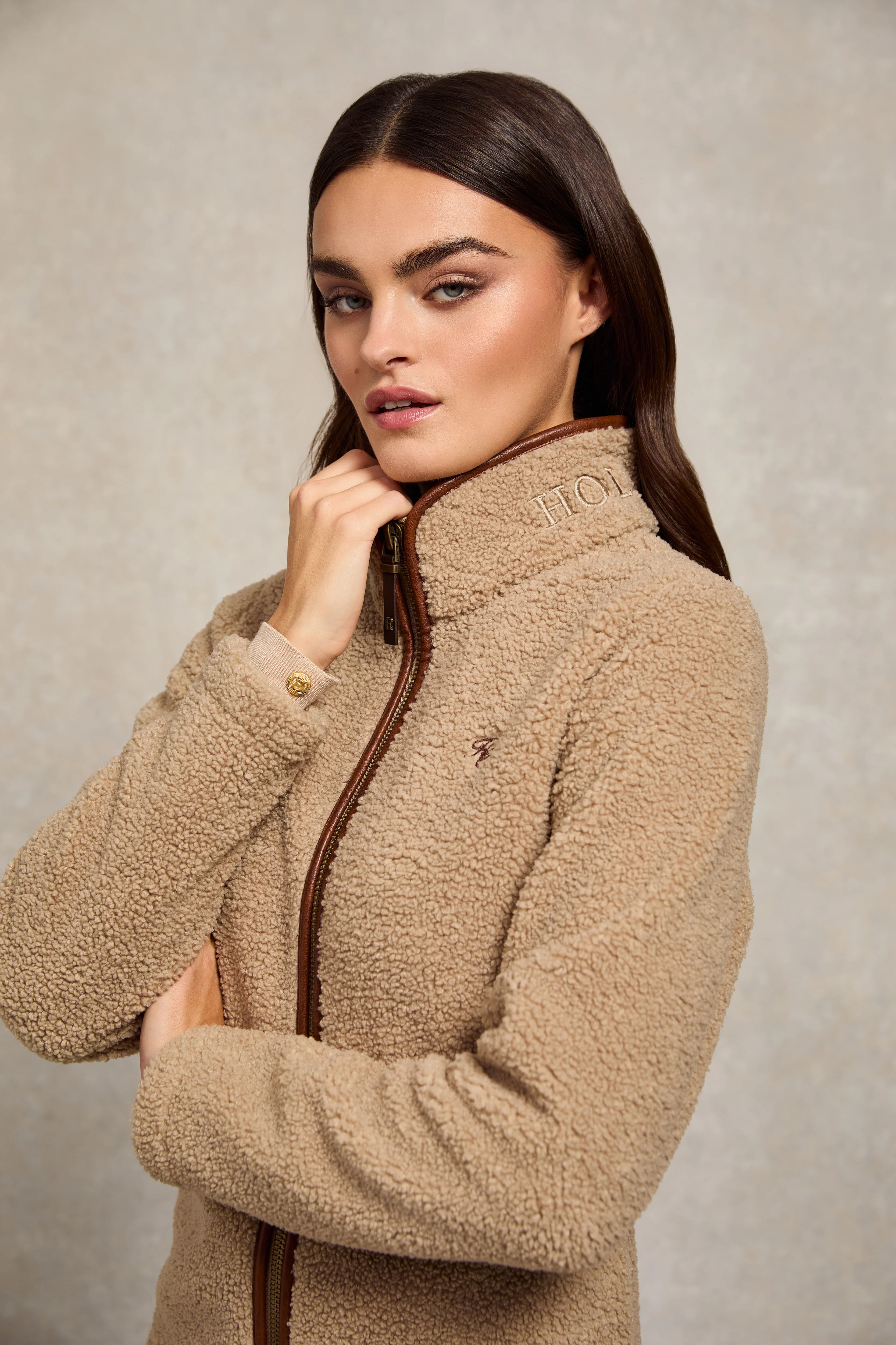 Country Fleece Jacket (Natural Borg) - Image 7
