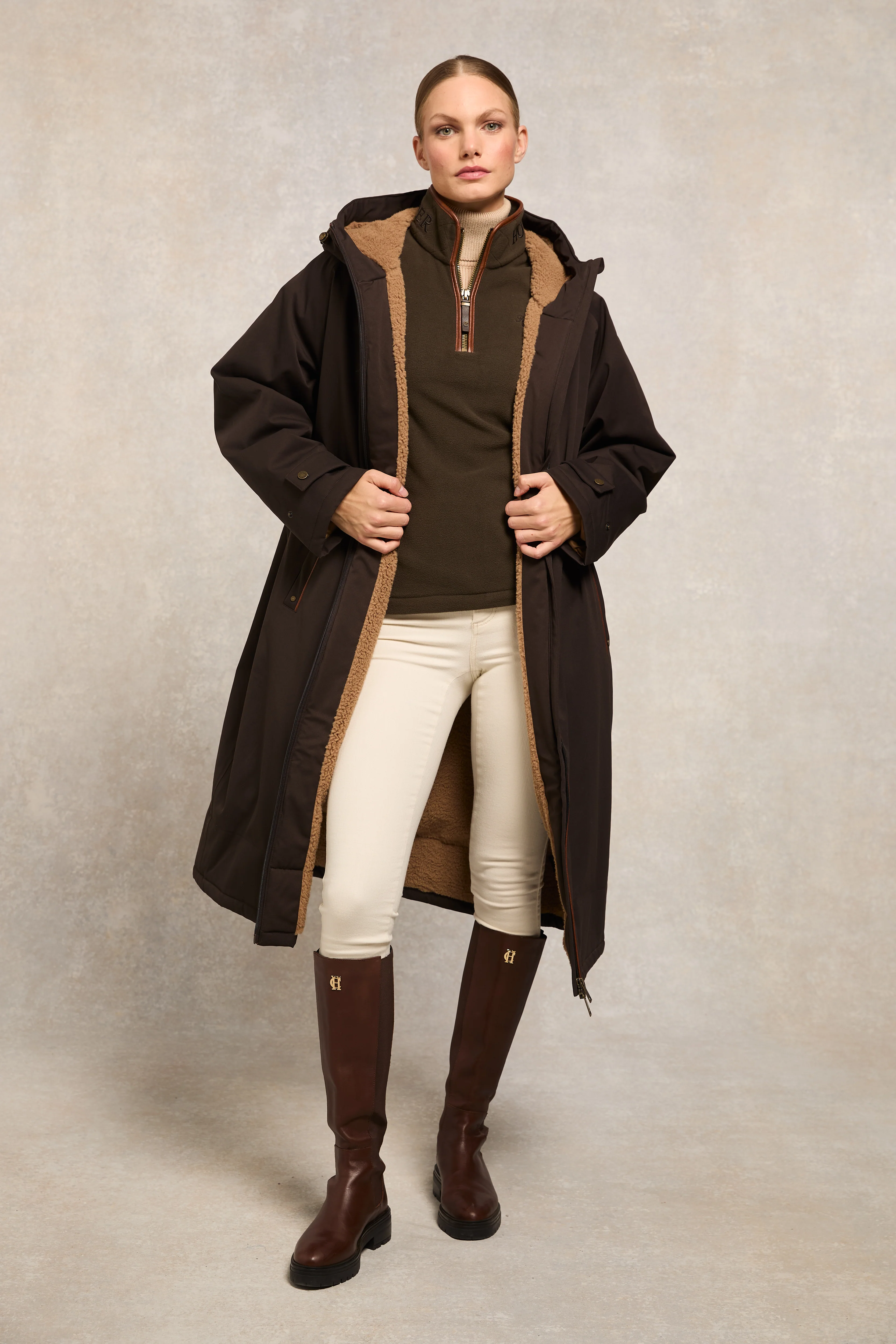 Country Fleece Quarter Zip (Khaki) - Image 3