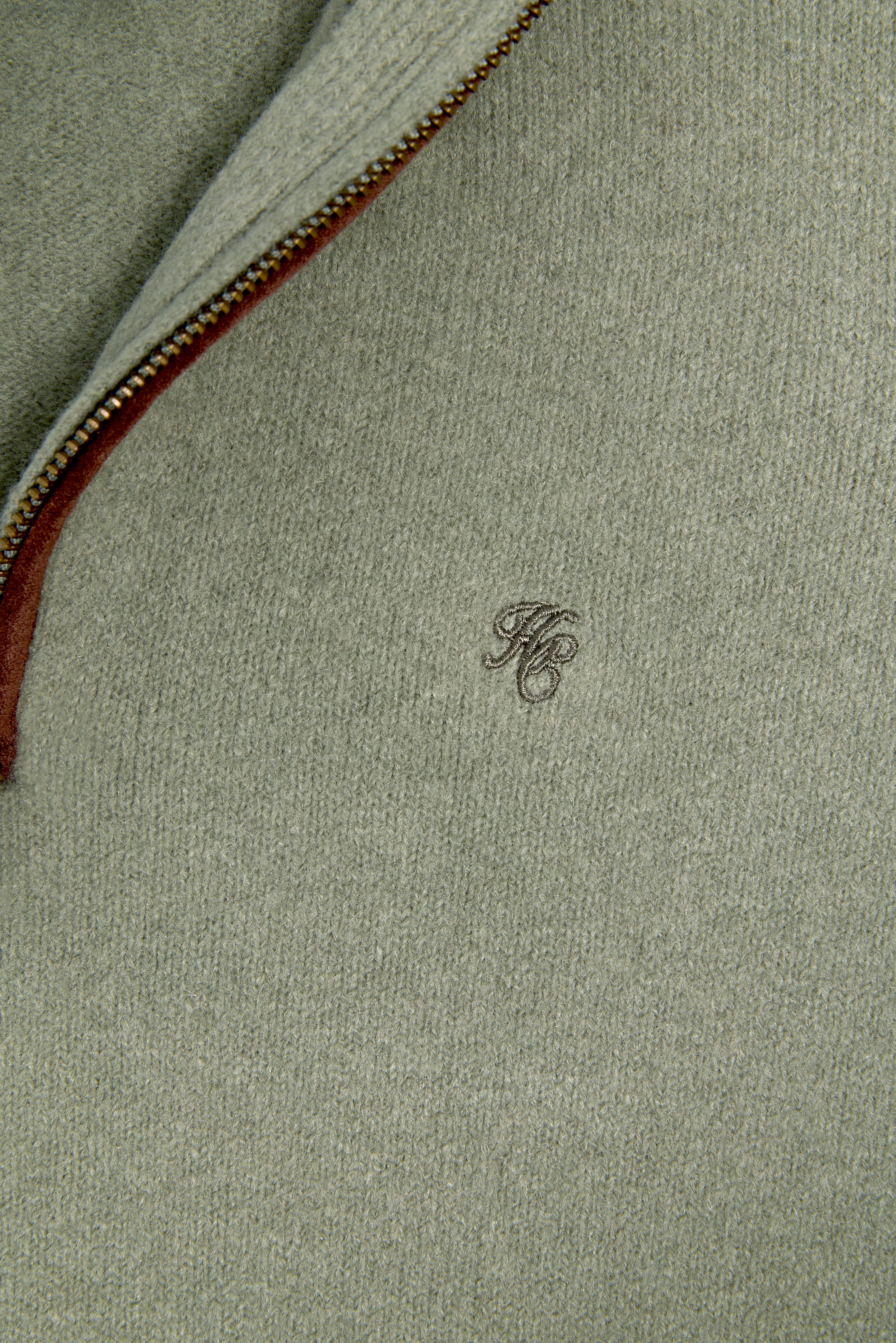 Country Quarter Zip Knit (Sage) - Image 9