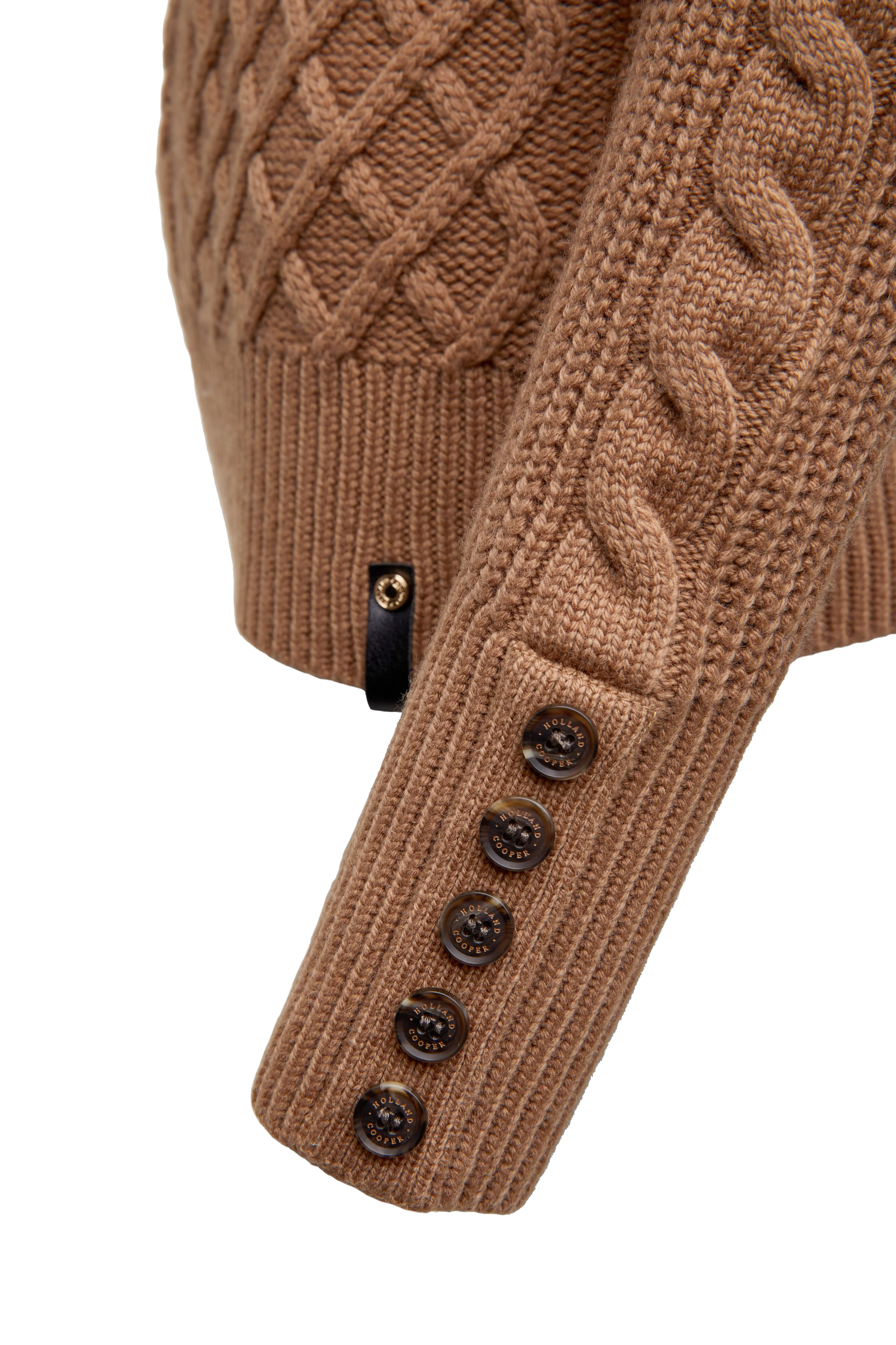Country Roll Neck Knit (Caramel) - Image 10