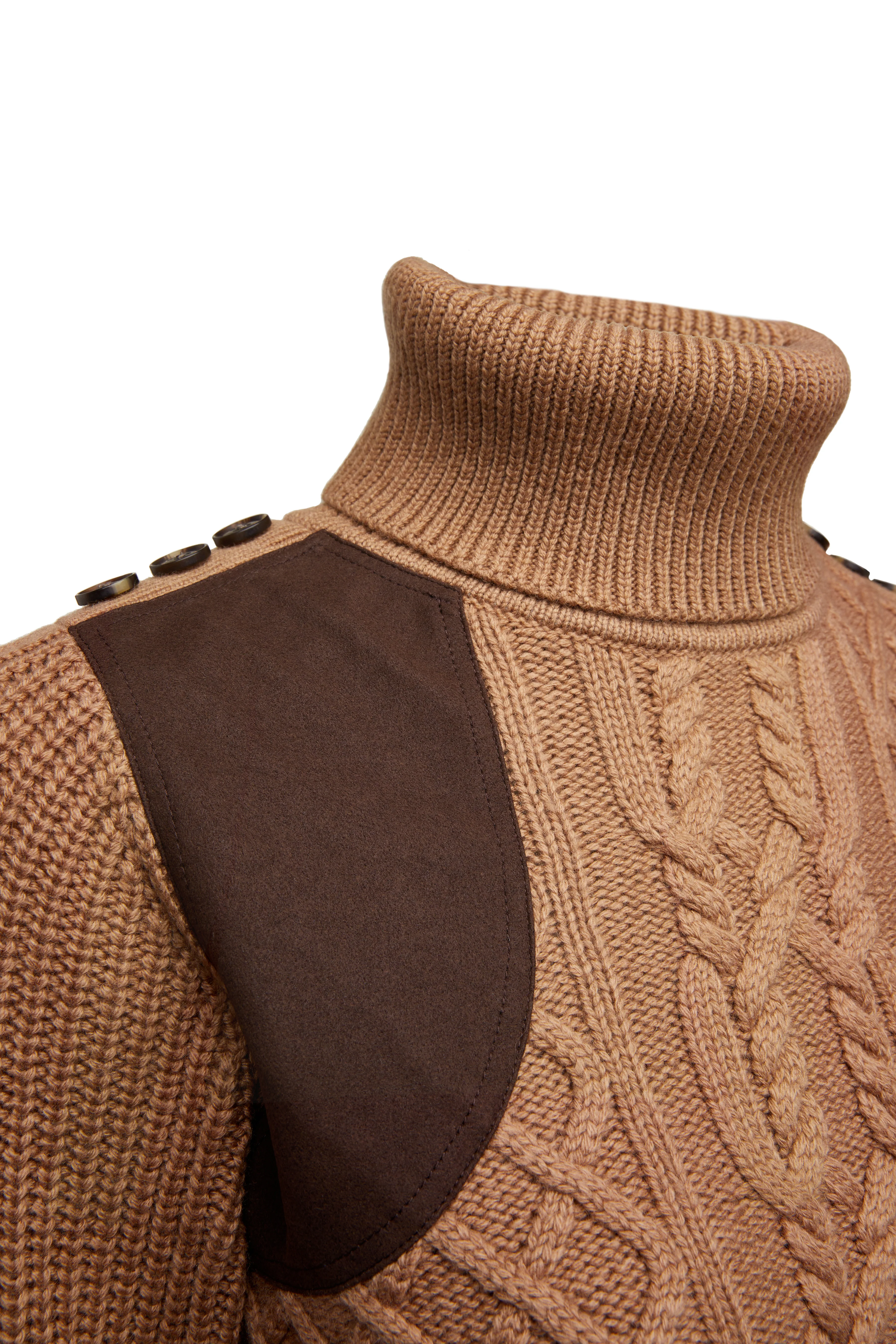 Country Roll Neck Knit (Caramel) - Image 6