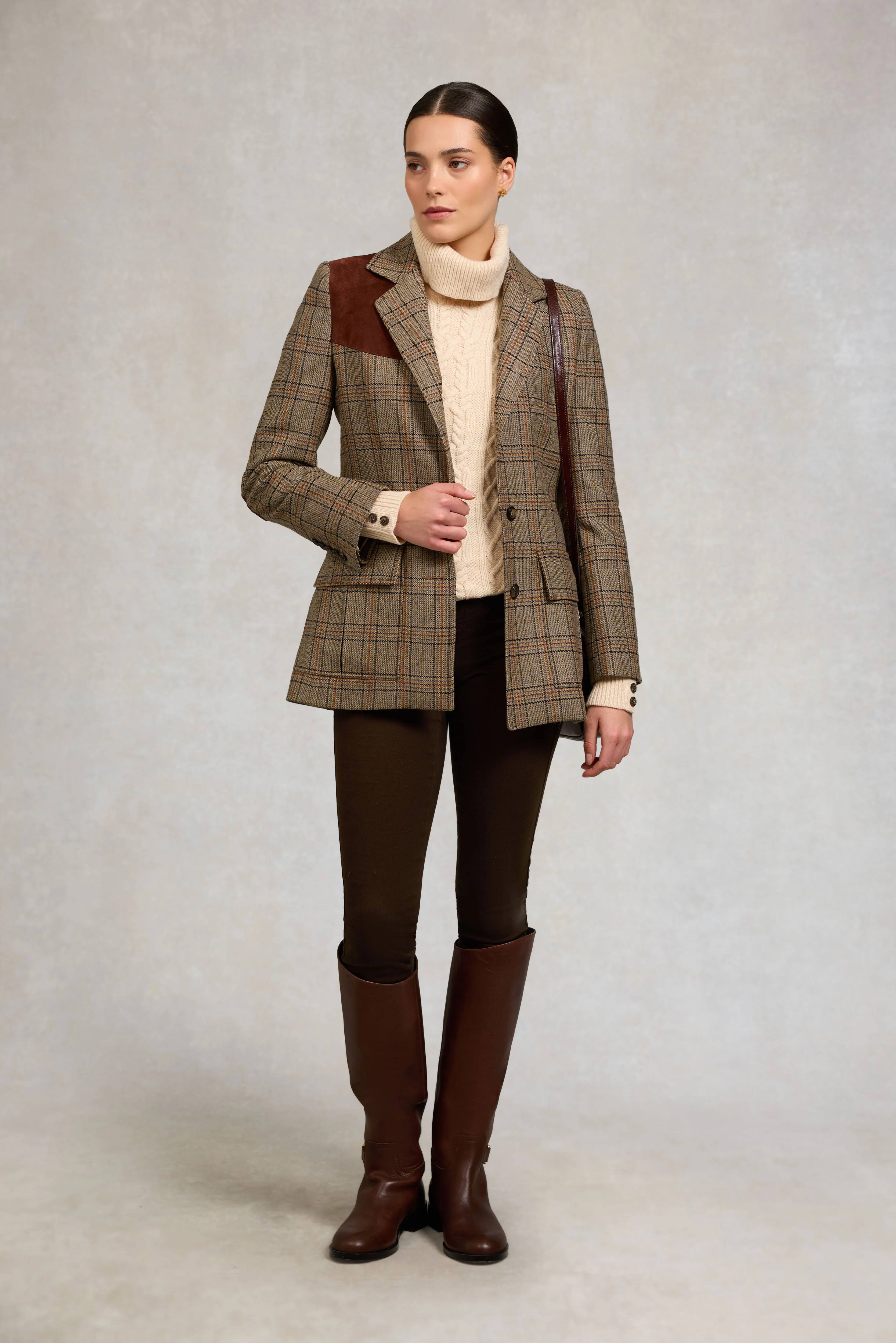 Country Roll Neck Knit (Oatmeal) - Image 3