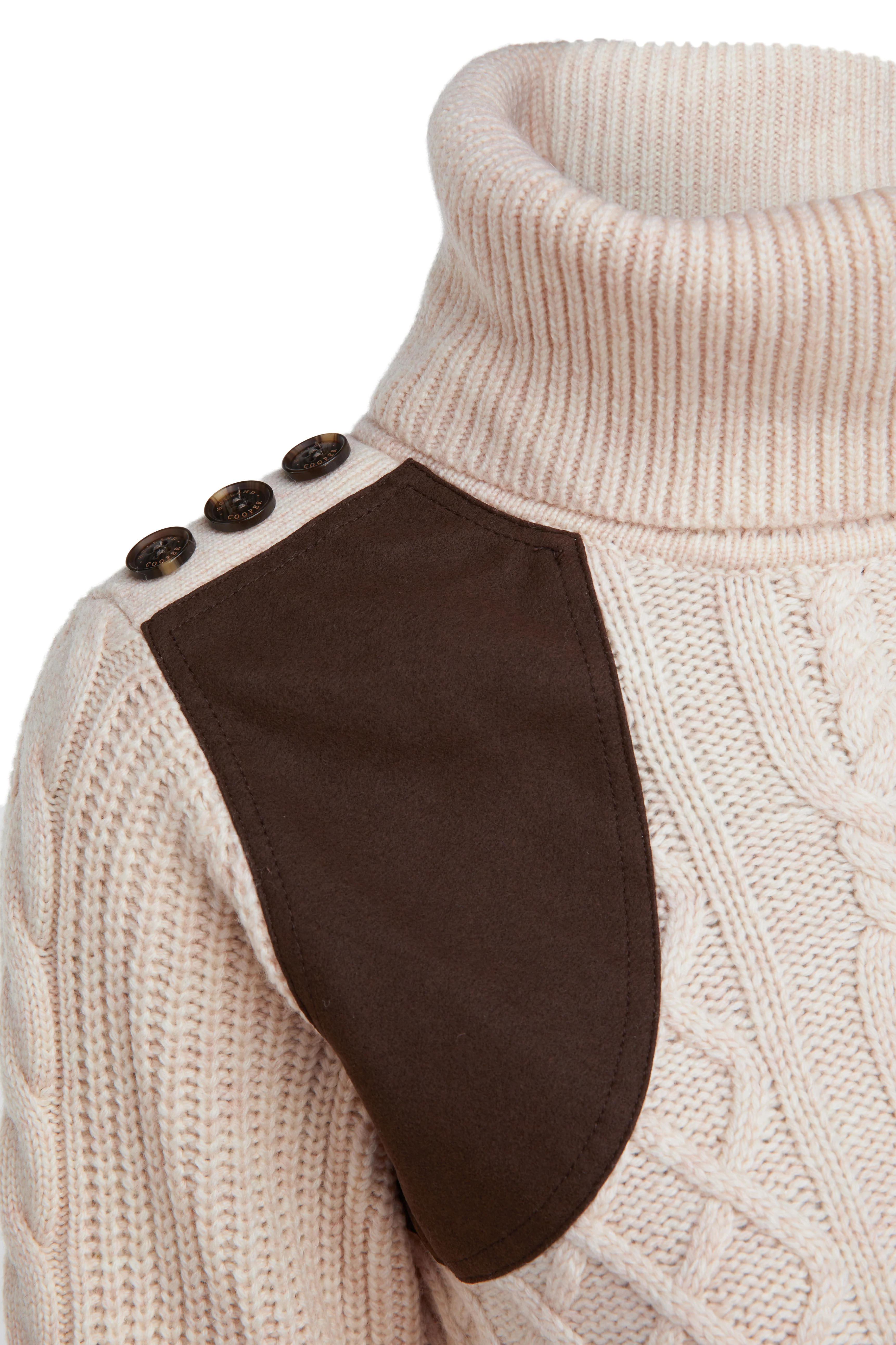 Country Roll Neck Knit (Oatmeal) - Image 7