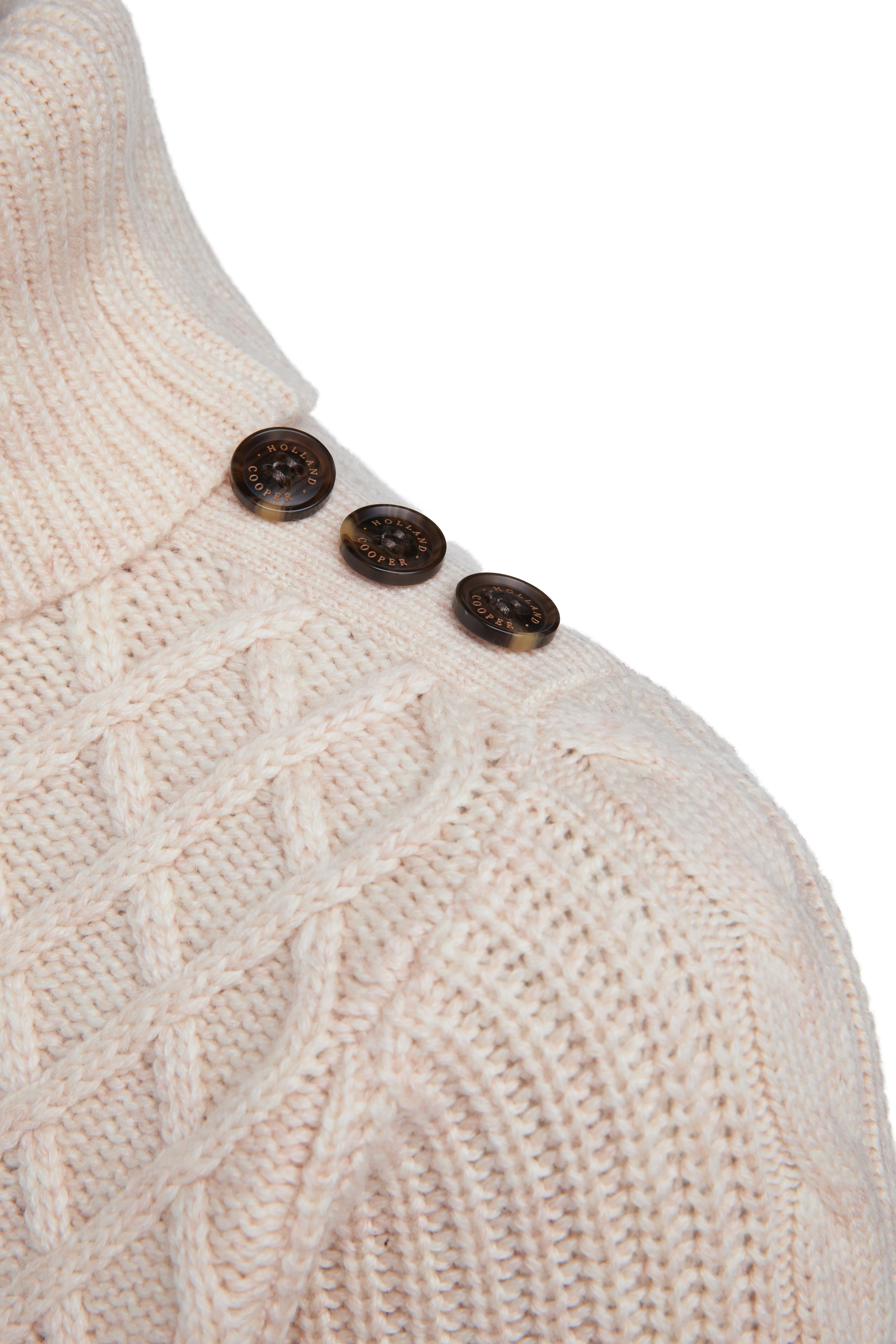 Country Roll Neck Knit (Oatmeal) - Image 9