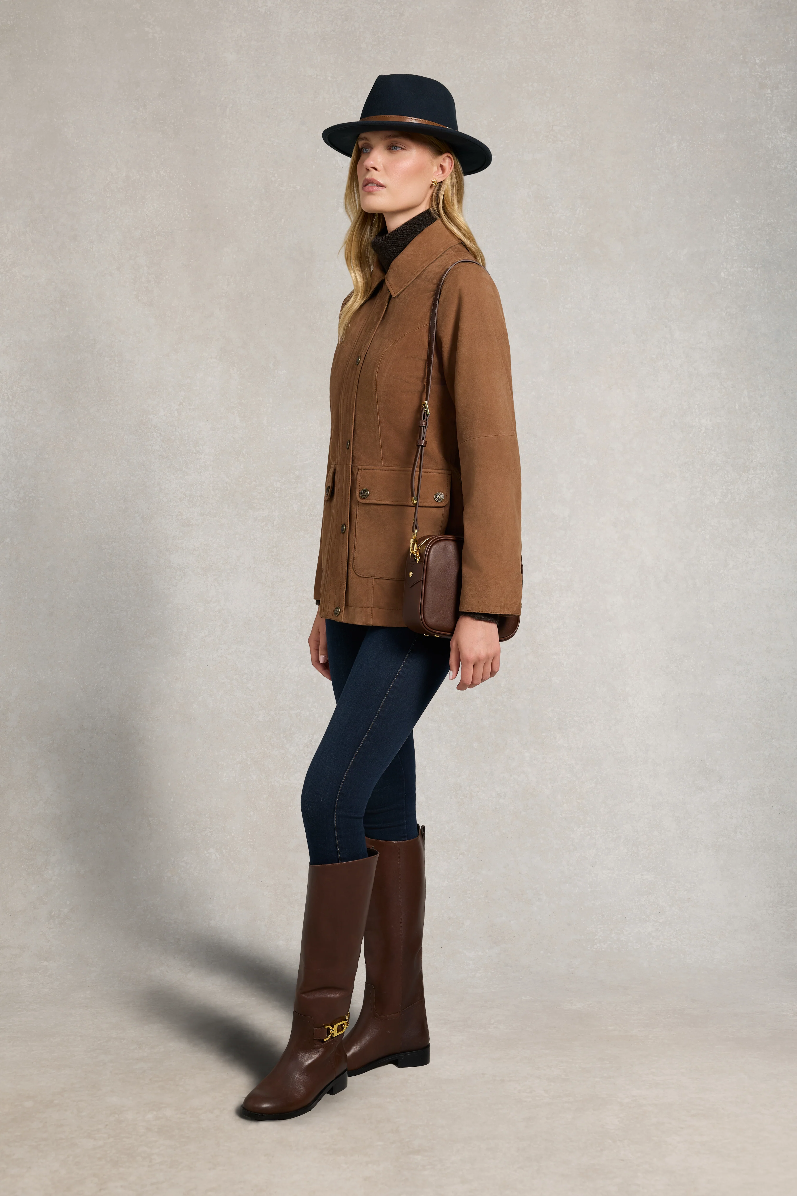 Country Suede Jacket (Cognac) - Image 3