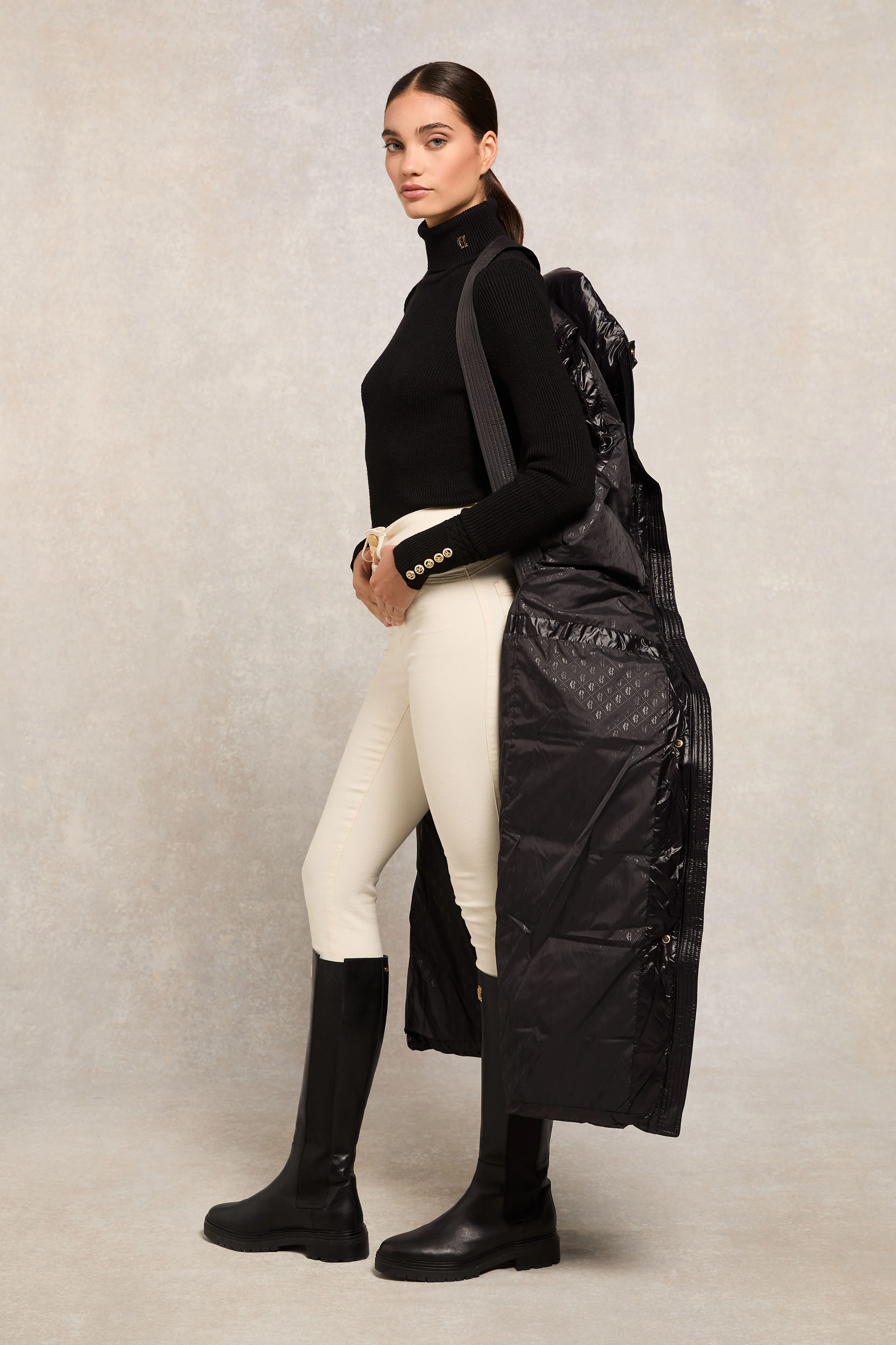 Crawford Longline Gilet (Black) - Image 3