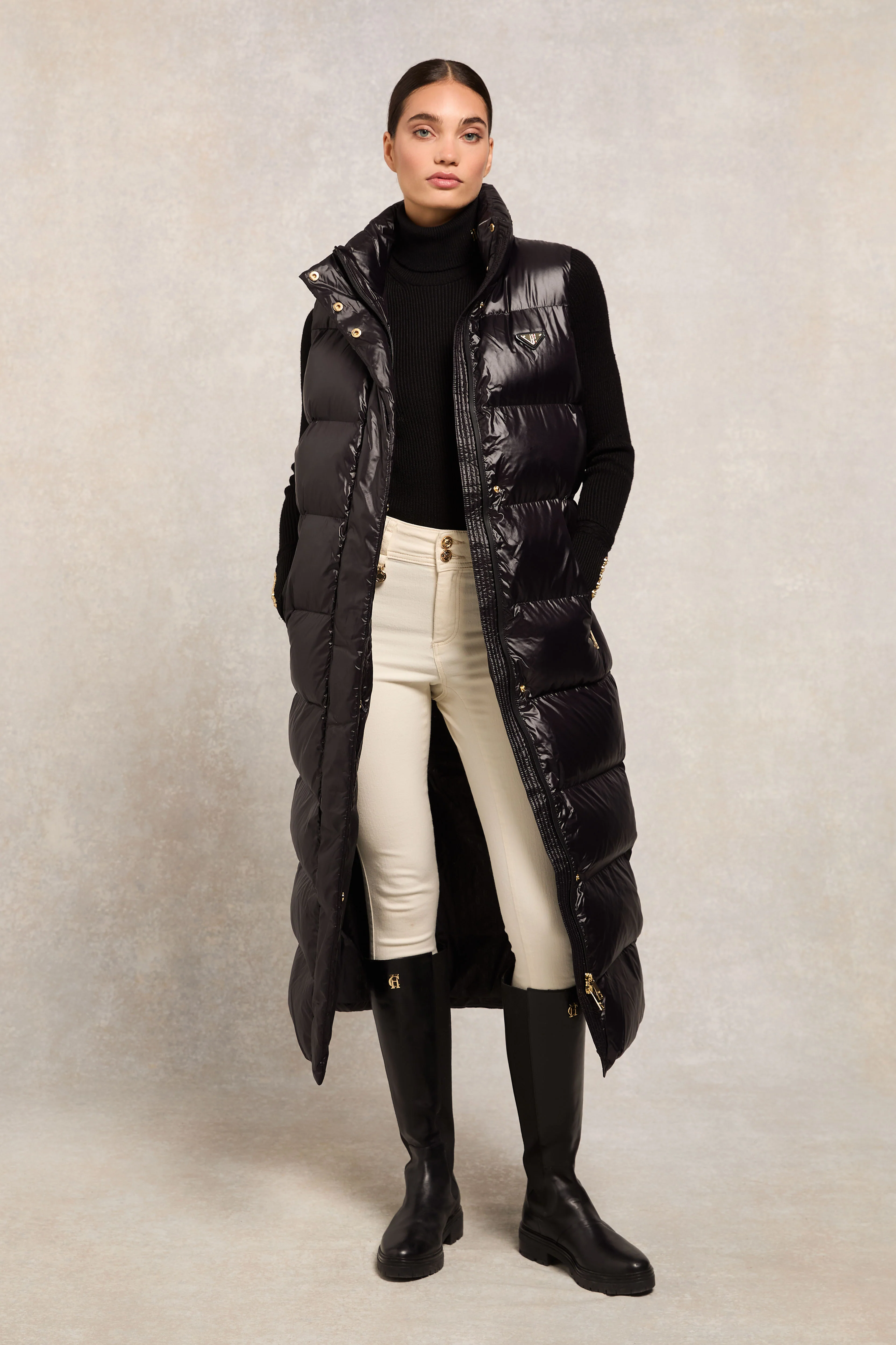 Crawford Longline Gilet (Black) - Image 9