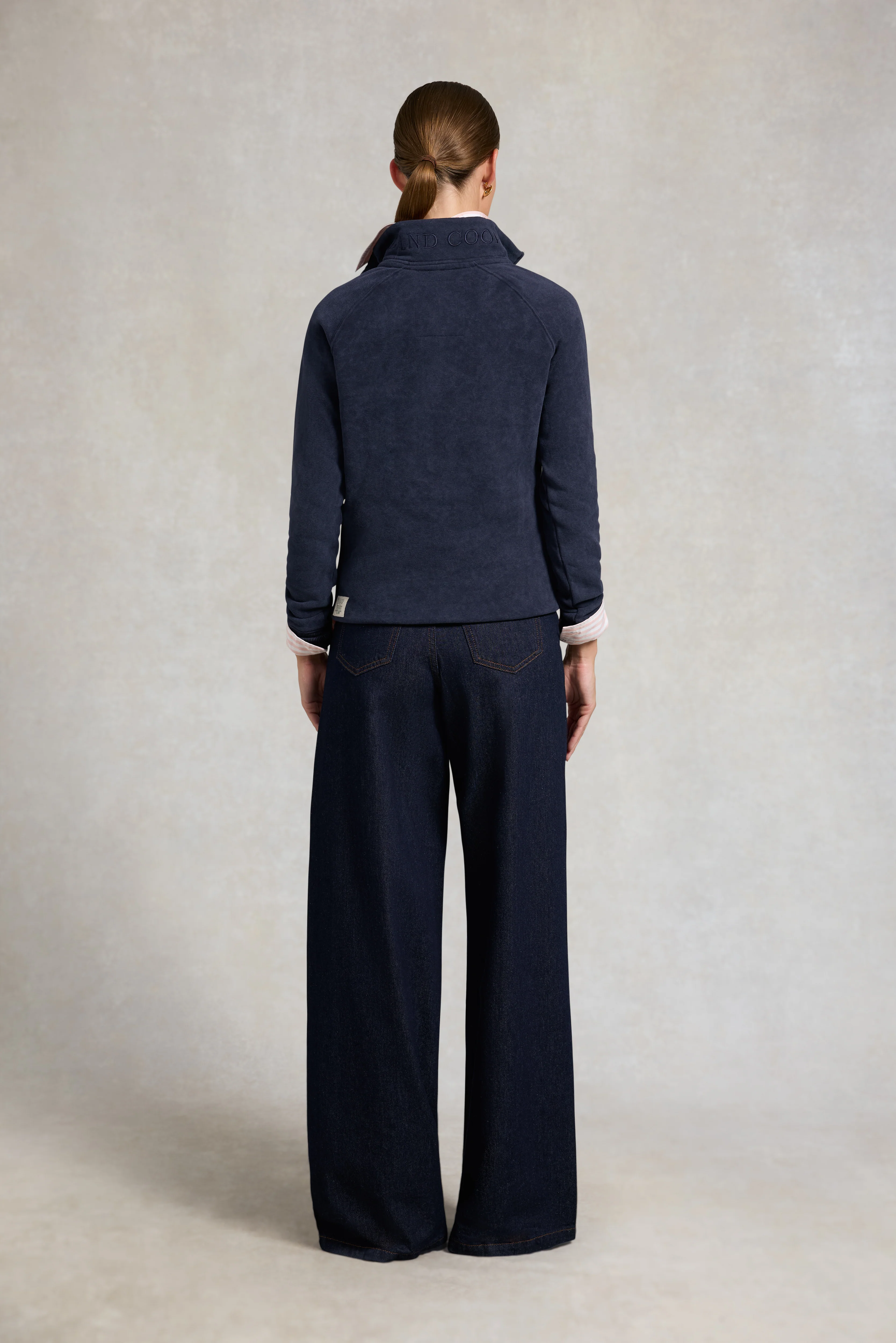 Crest Zip Henley (Ink Navy) - Image 4