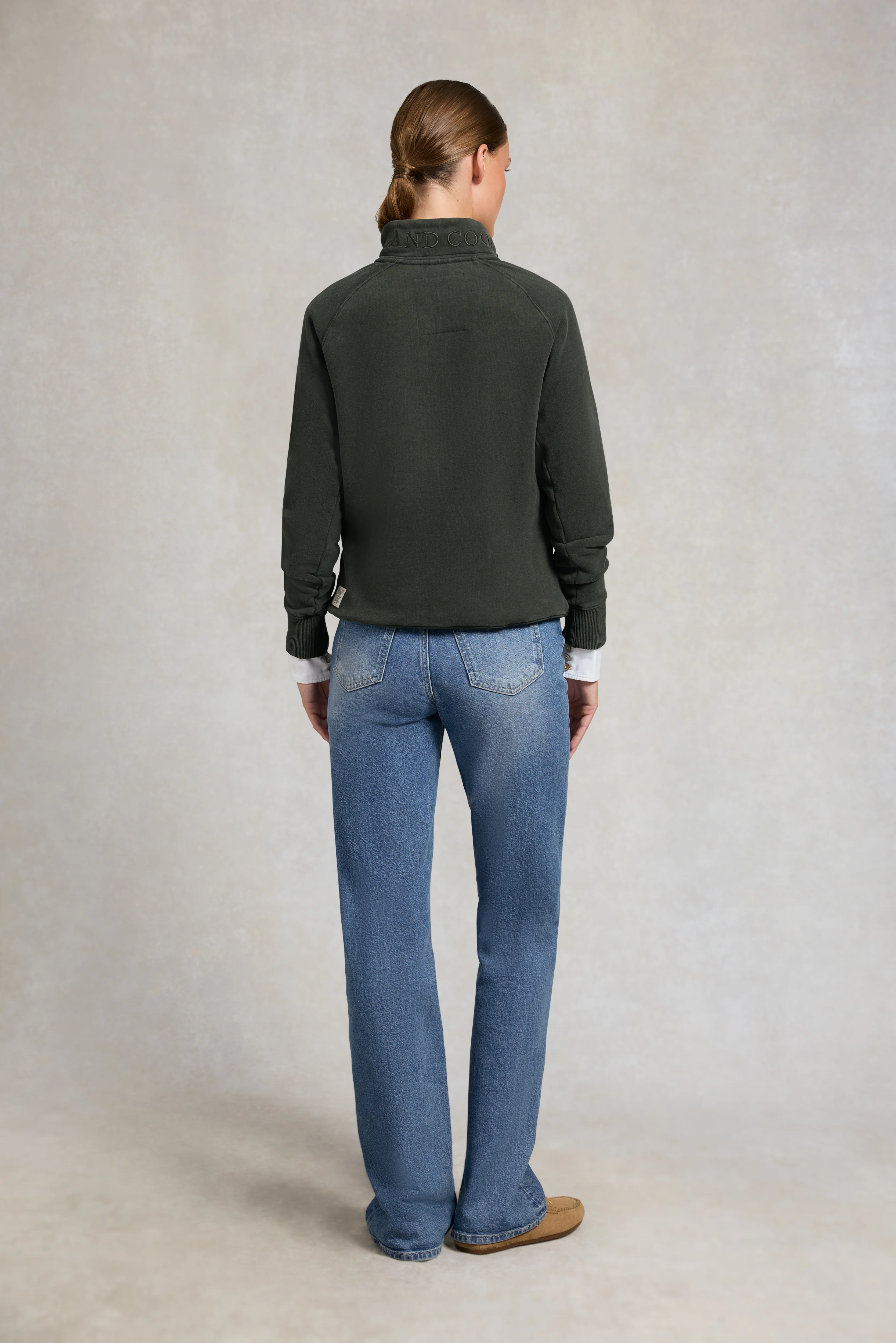 Crest Zip Henley (Racing Green) - Image 4