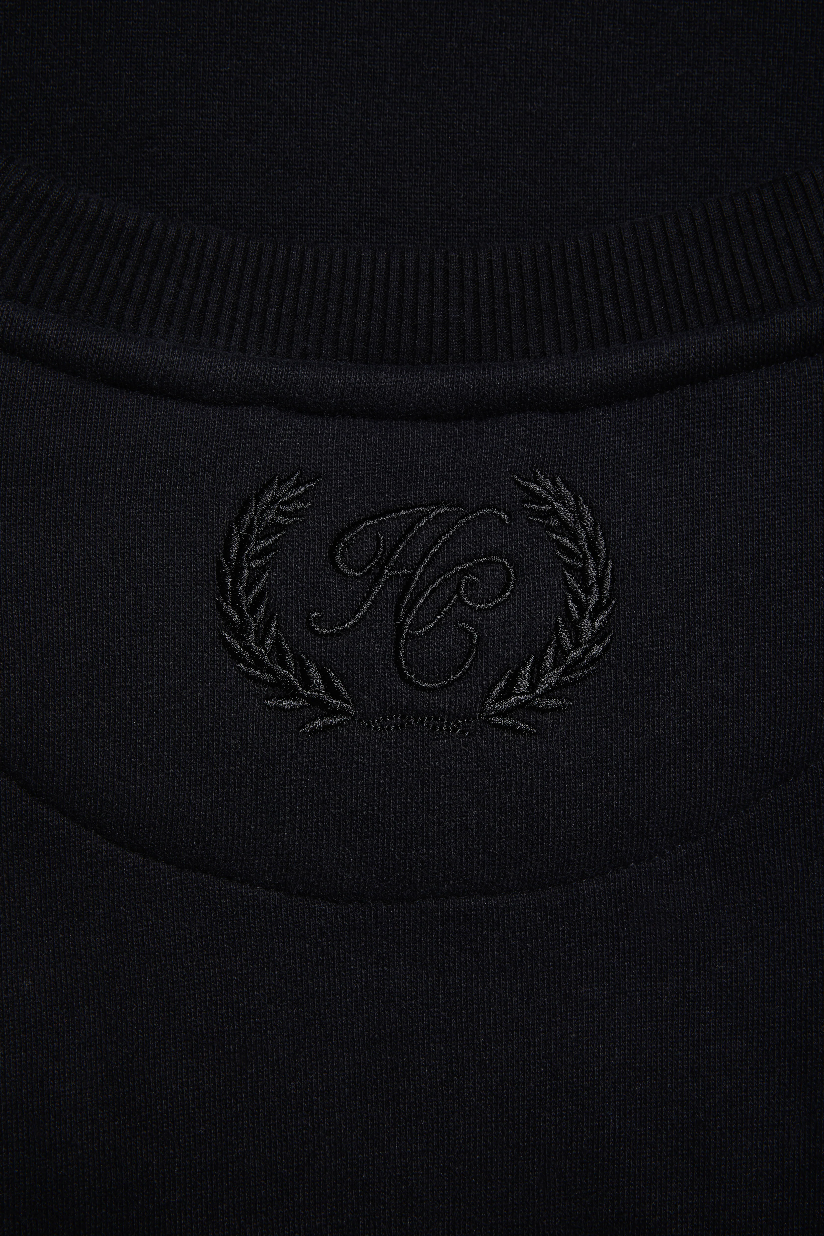 Men's Crew Neck Sweat (Black) - Image 8