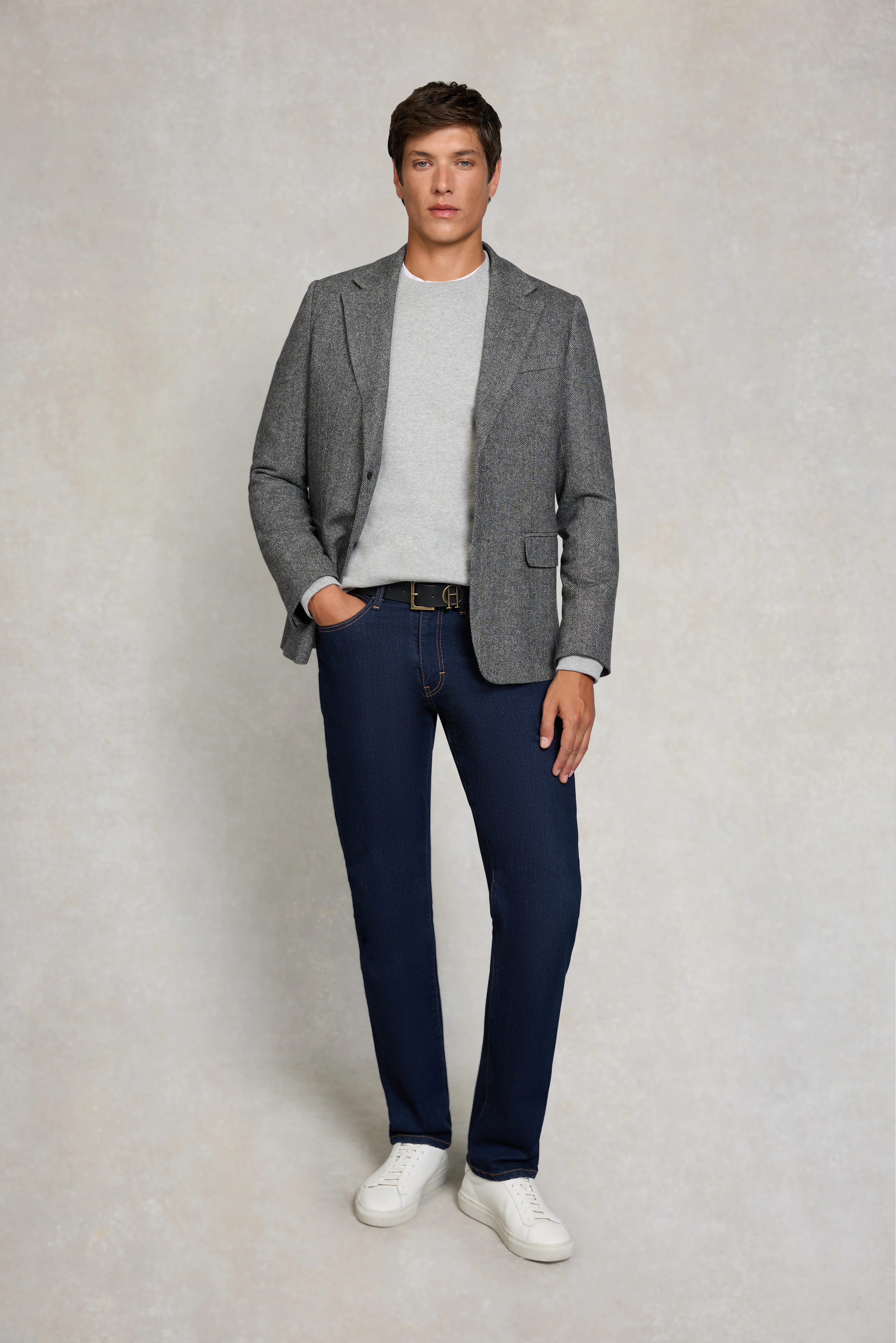 Men's Crew Neck Sweat (Grey Marl) - Image 3