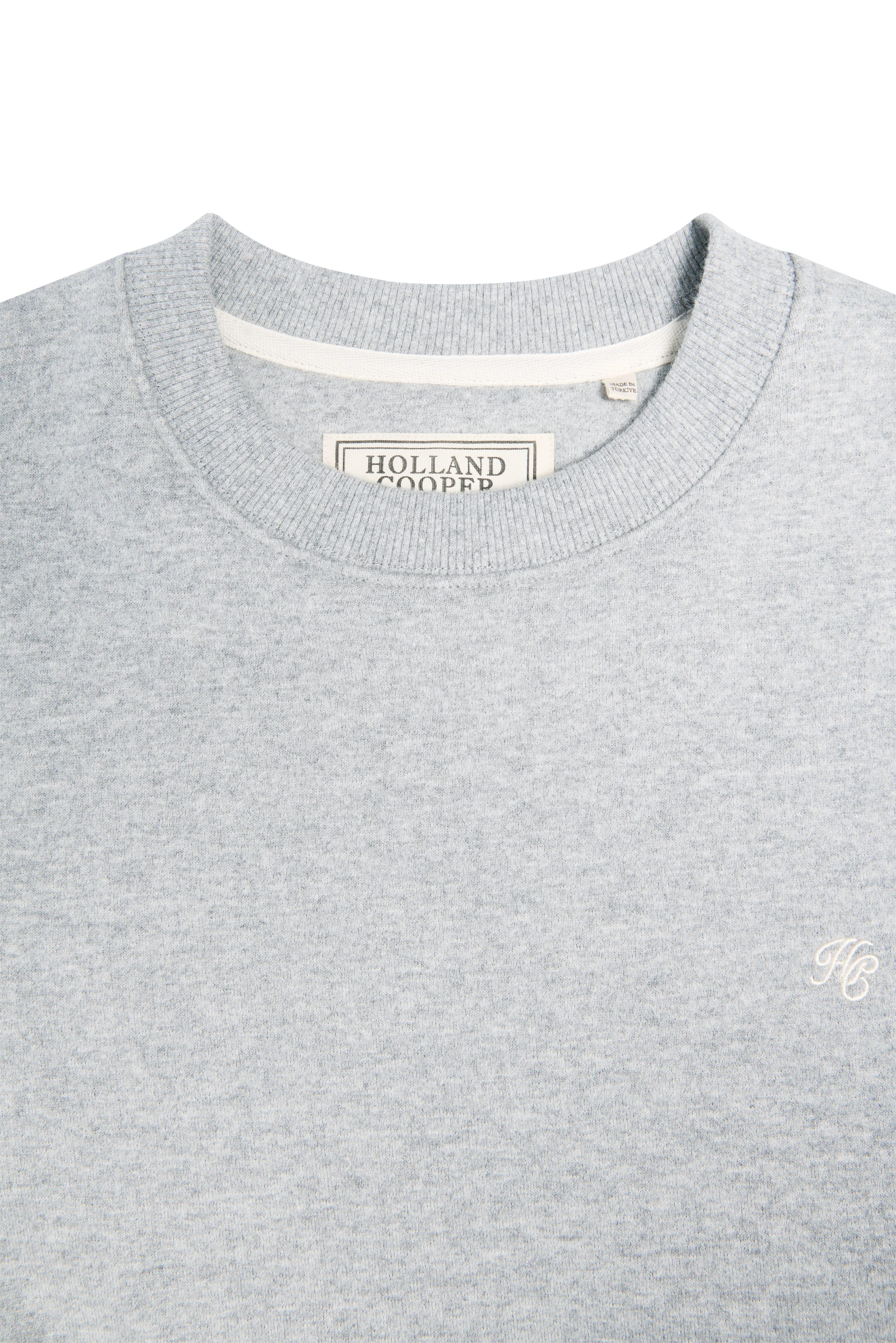 Men's Crew Neck Sweat (Grey Marl) - Image 6