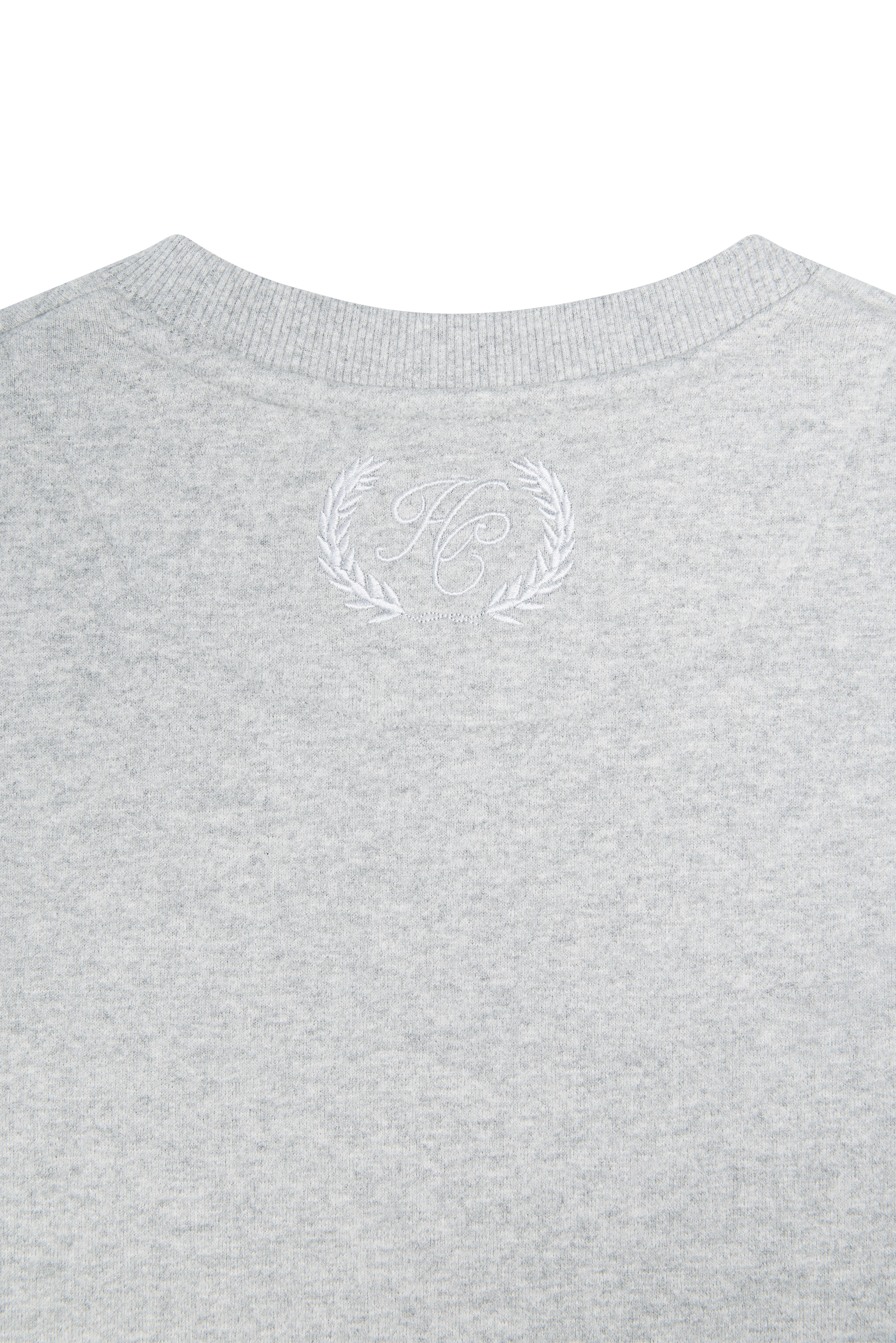 Men's Crew Neck Sweat (Grey Marl) - Image 8