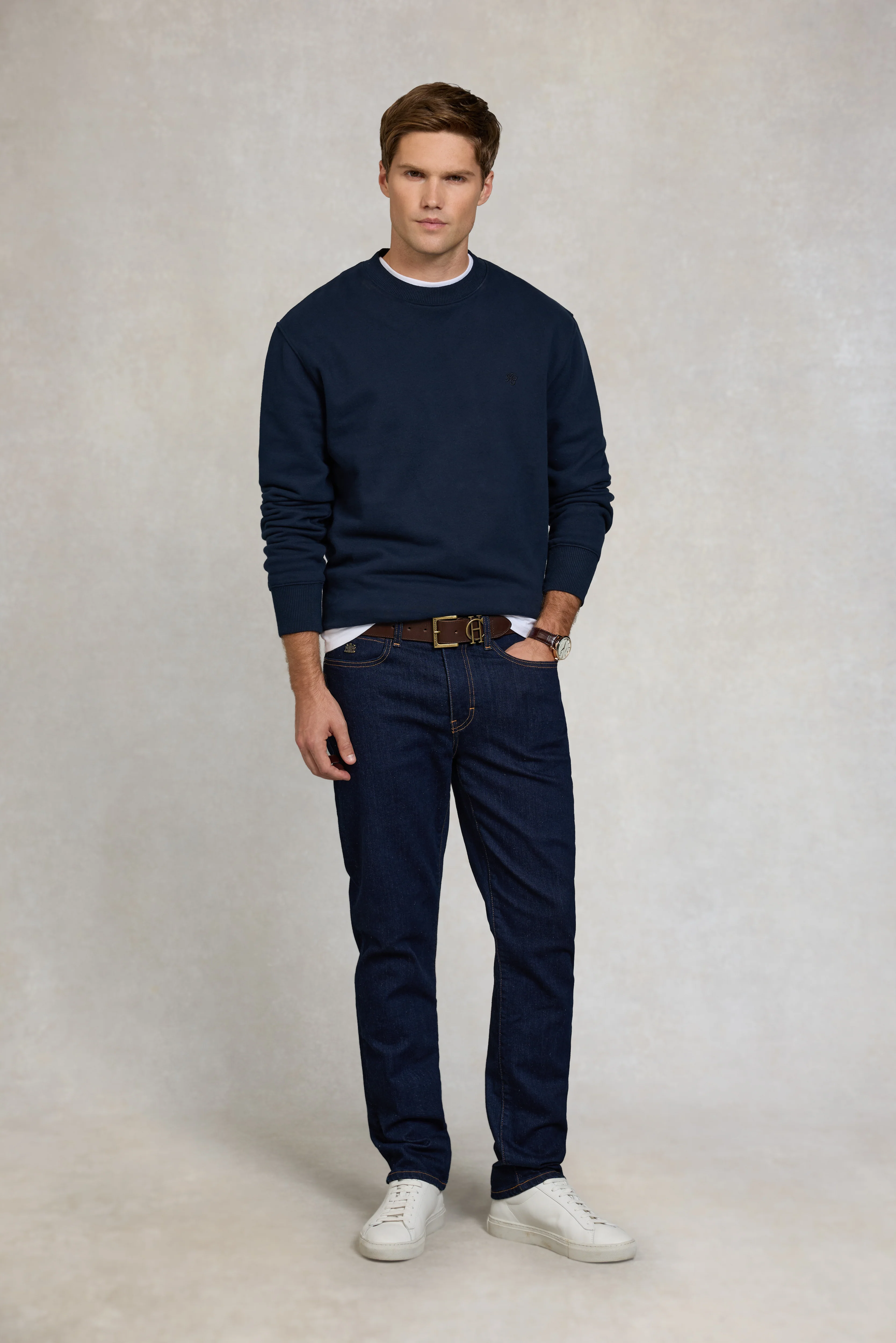 Men's Crew Neck Sweat (Ink Navy) - Image 3