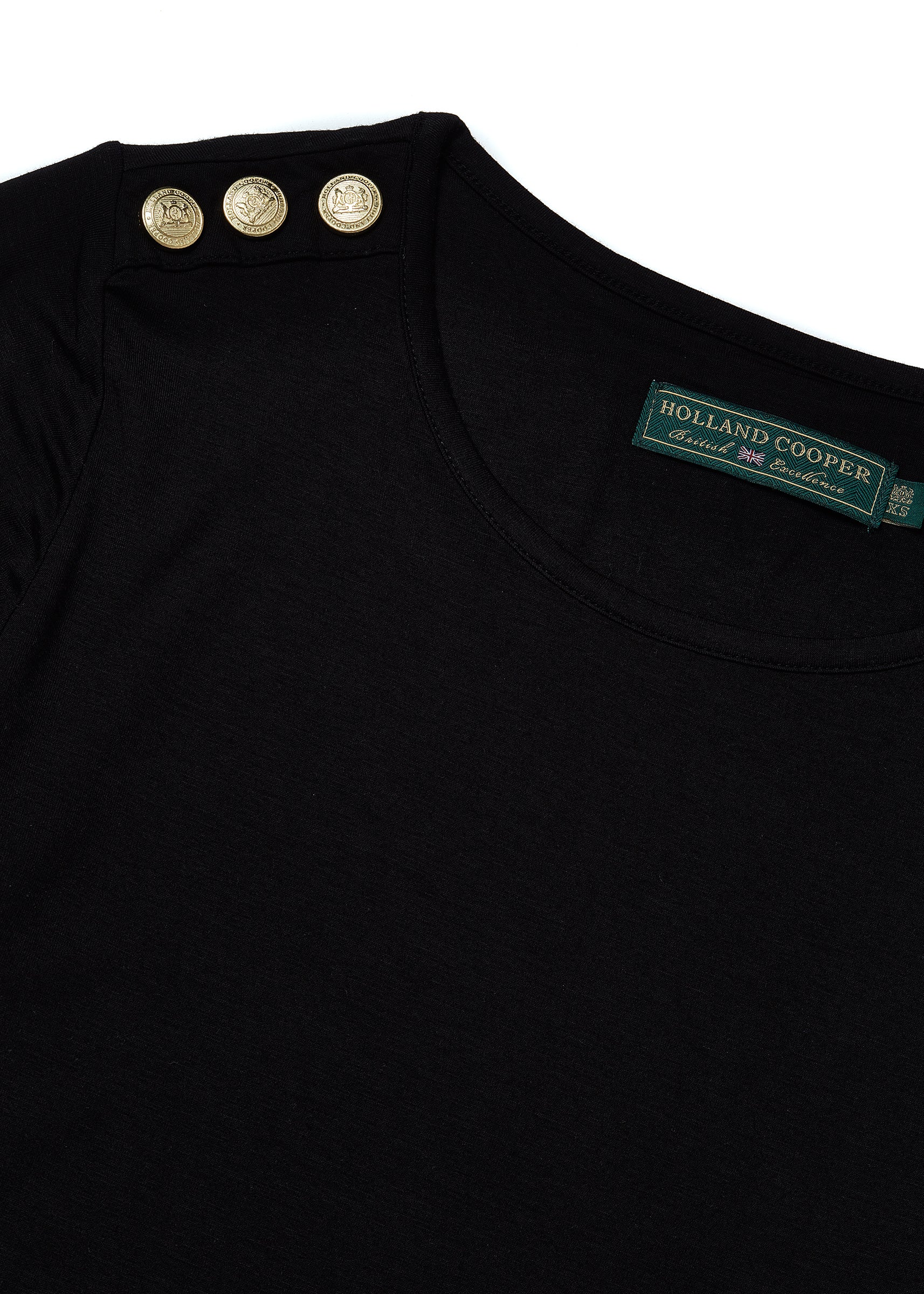 Relax Fit Crew Neck Tee (Black) - Image 10