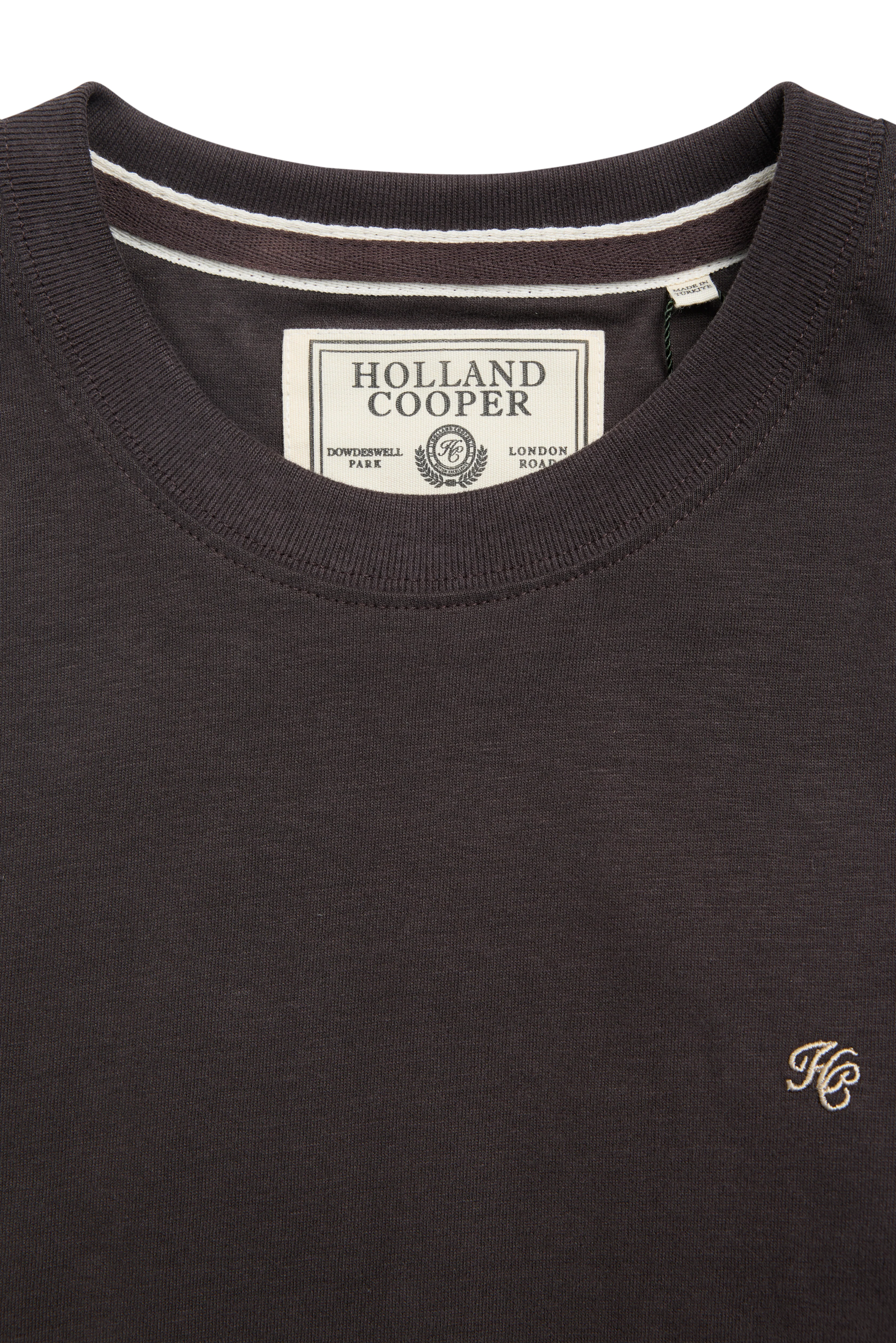 Men's Crew Neck T-Shirt (Chocolate) - Image 8