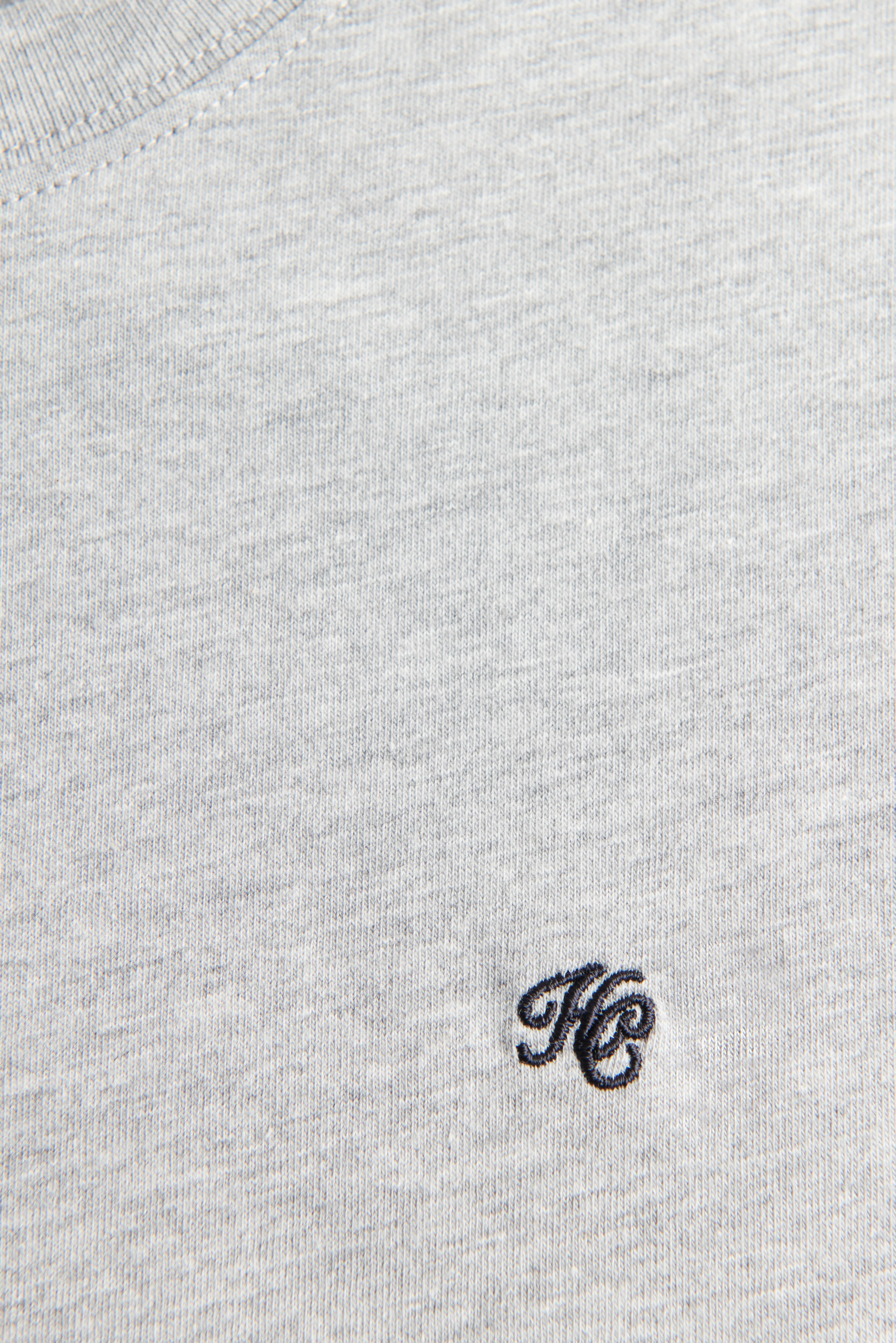 Men's Crew Neck T-Shirt (Grey Marl) - Image 8