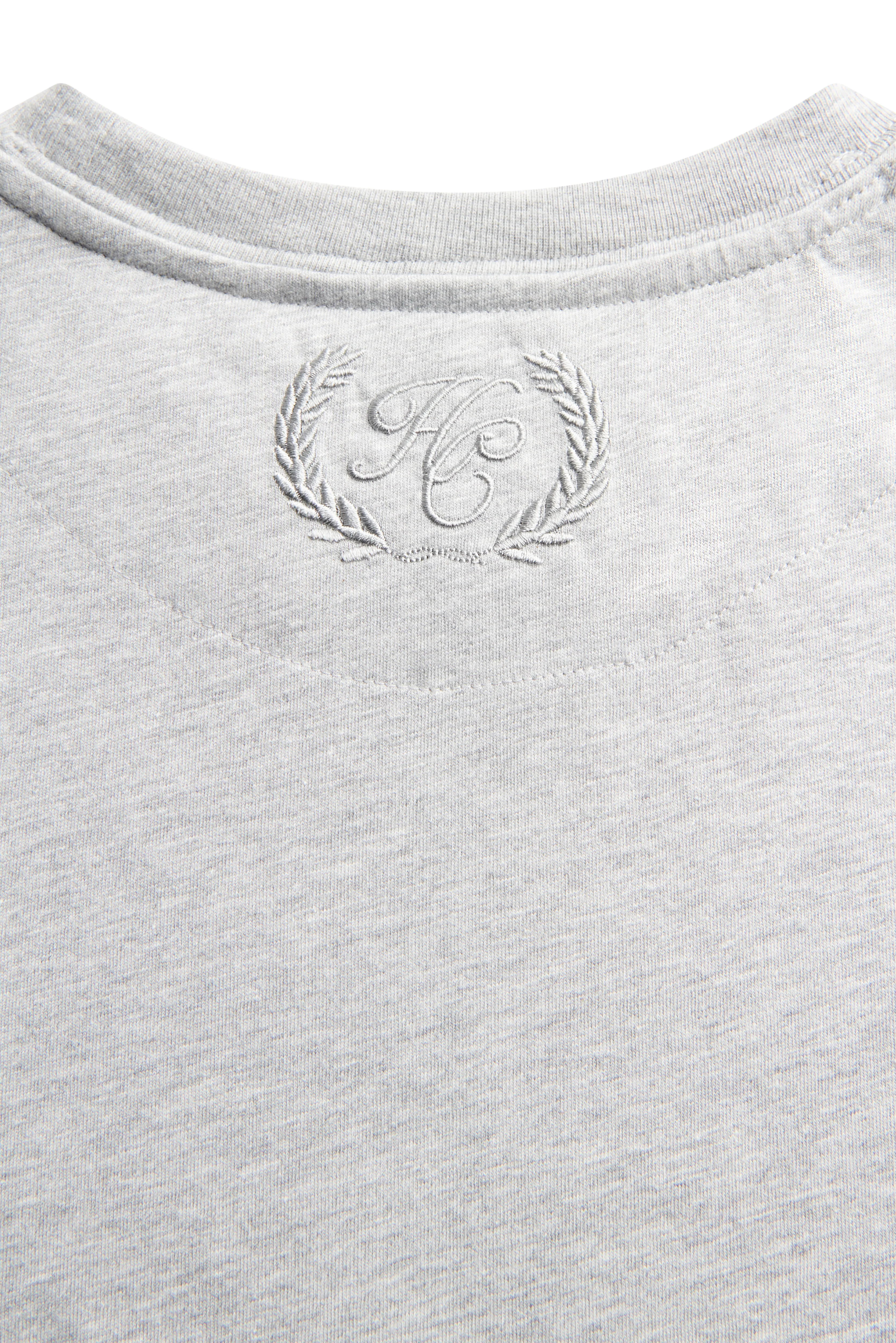 Men's Crew Neck T-Shirt (Grey Marl) - Image 9
