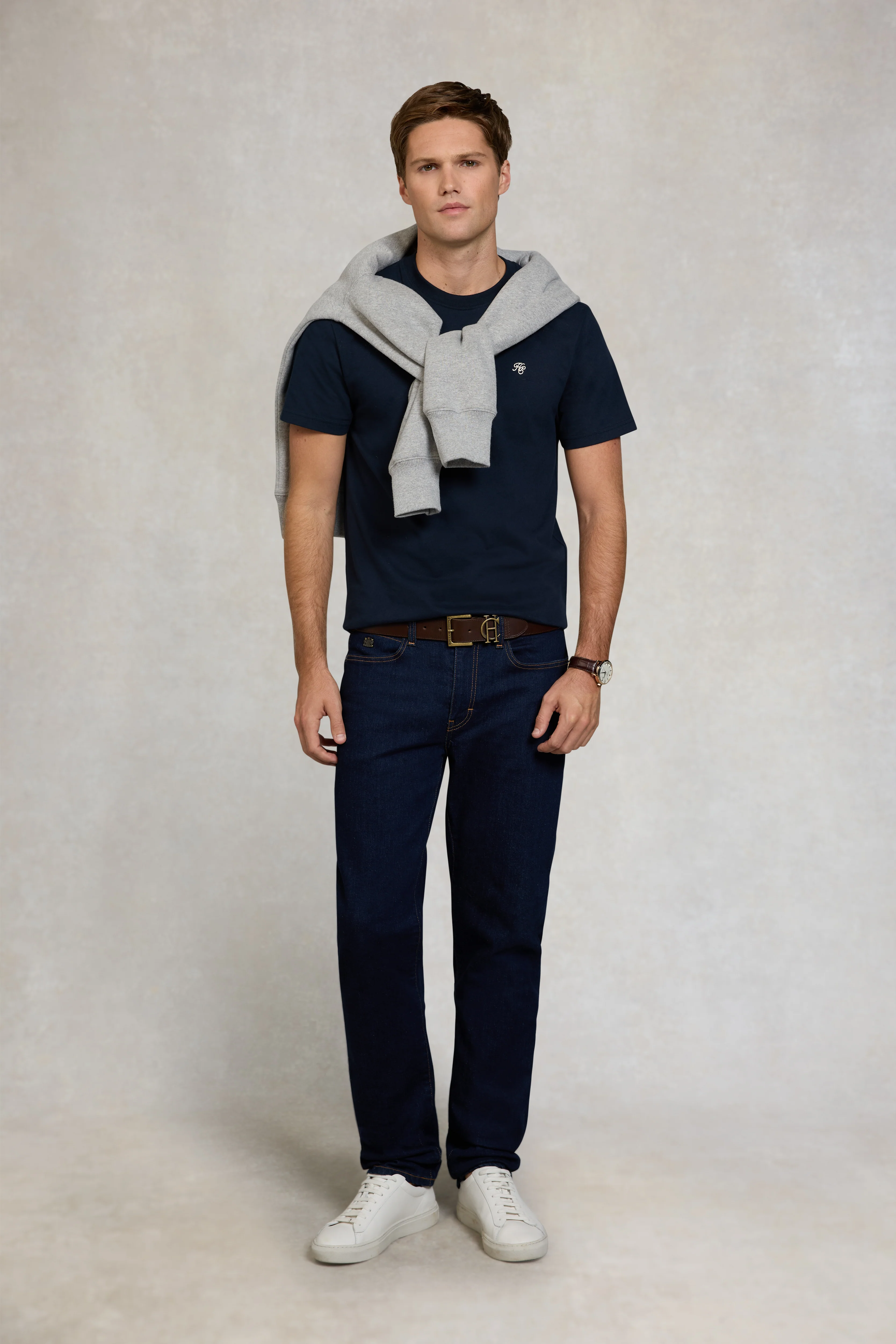 Men's Crew Neck T-Shirt (Ink Navy) - Image 3