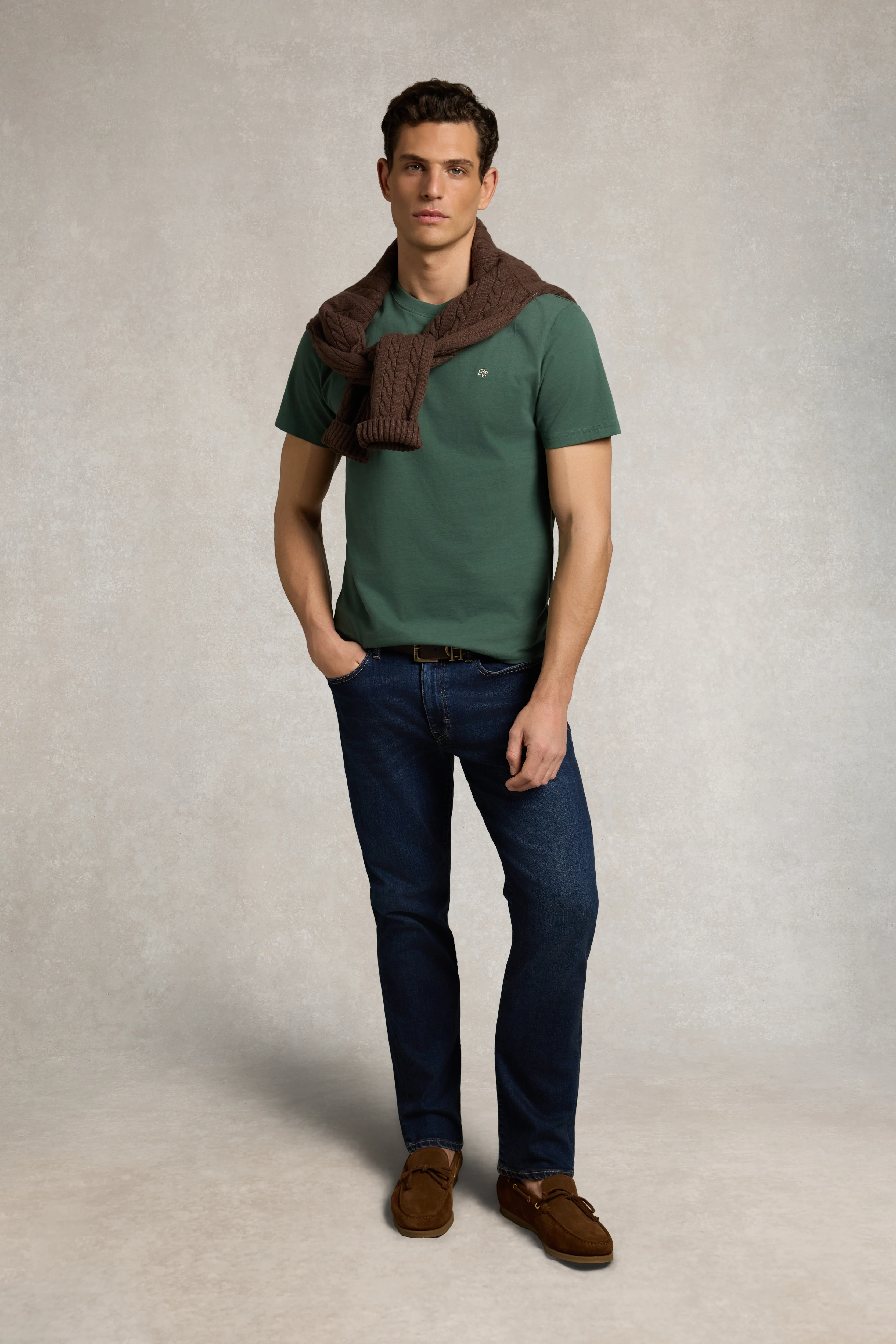 Men's Crew Neck T-Shirt (Washed Sage) - Image 3