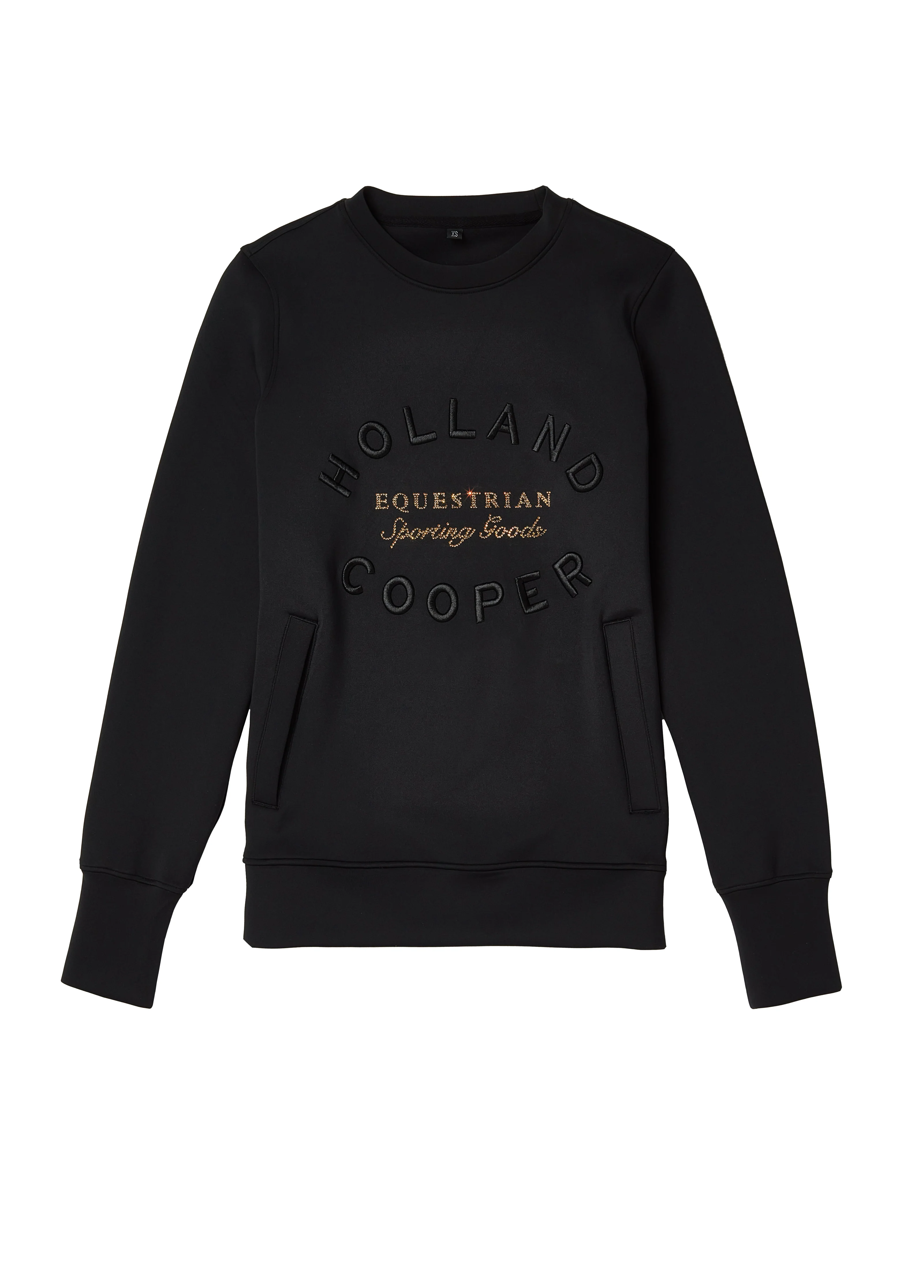 Crystal Crew Neck Sweat (Black) - Image 4