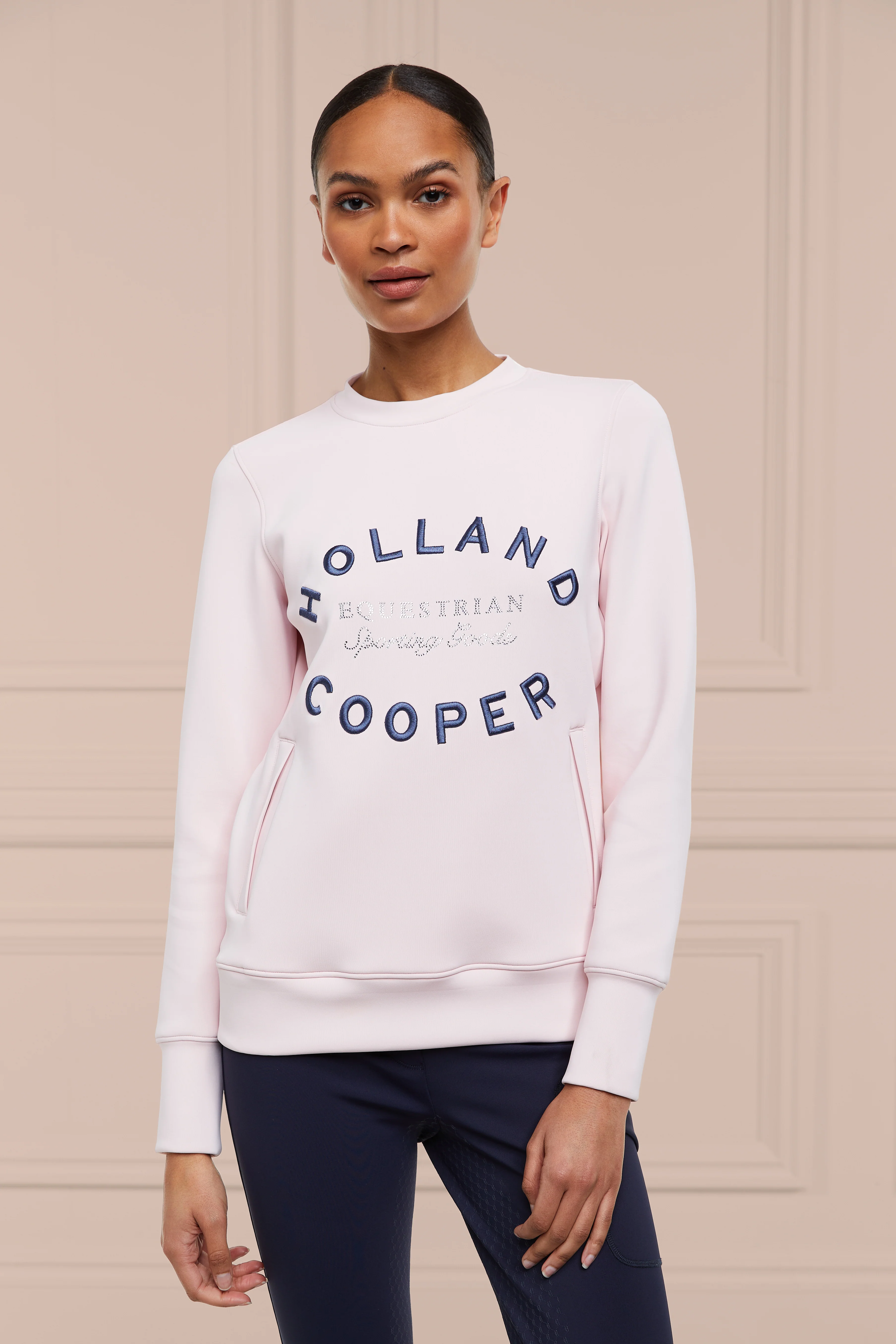 Crystal Crew Neck Sweat (Blush) - Image 7