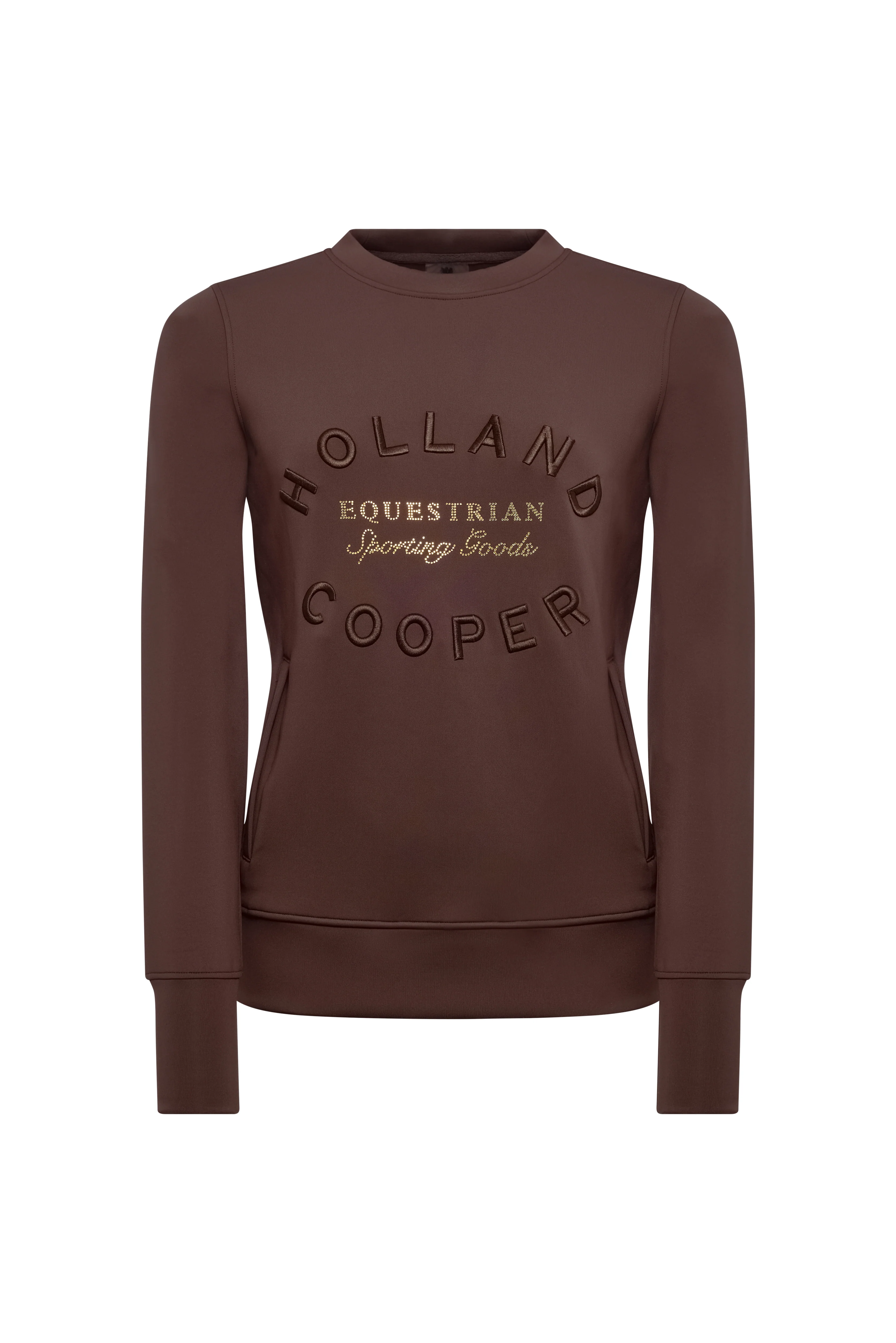 Crystal Crew Neck Sweat (Walnut) - Image 4