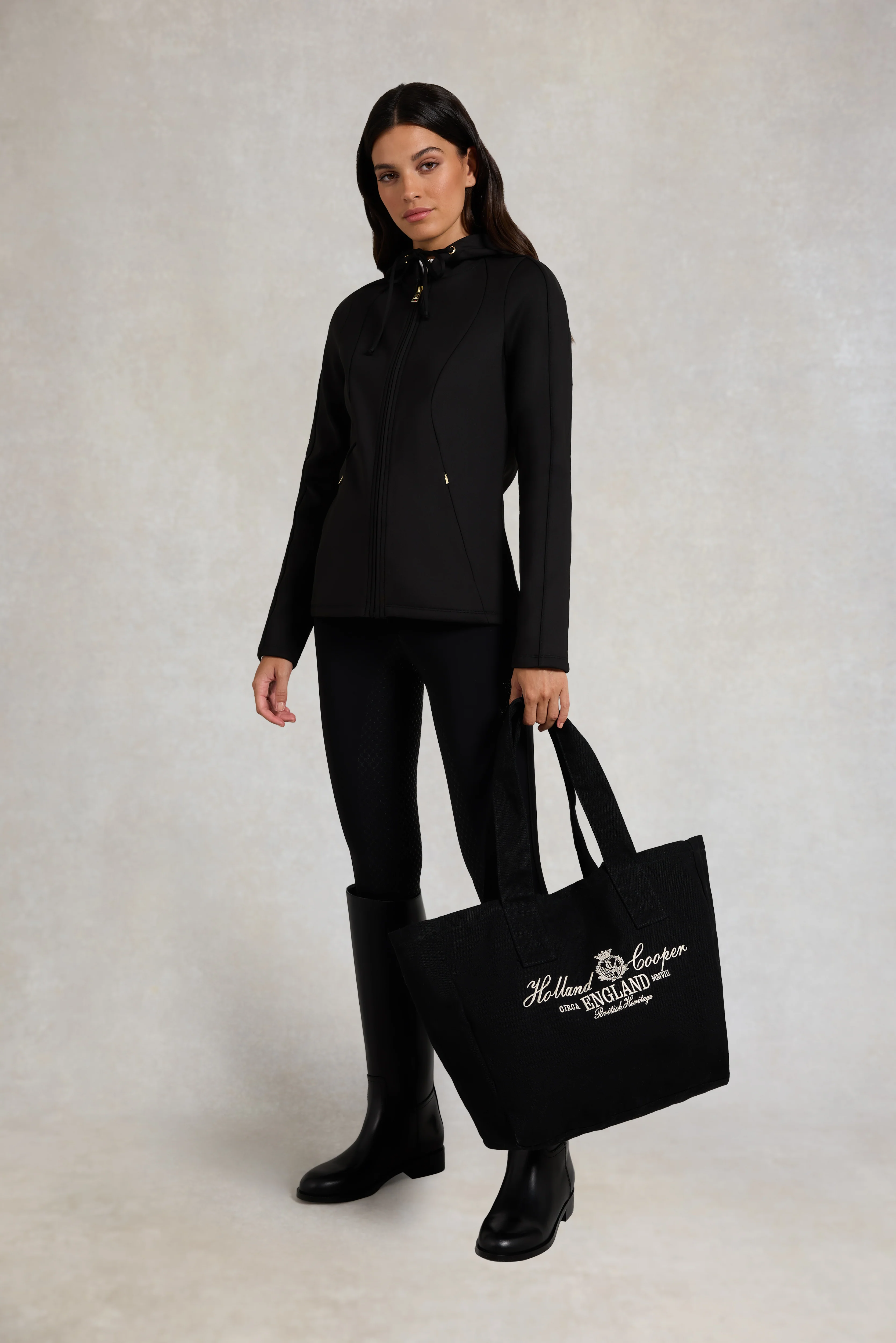 Crystal Zip Hoodie (Black) - Image 3