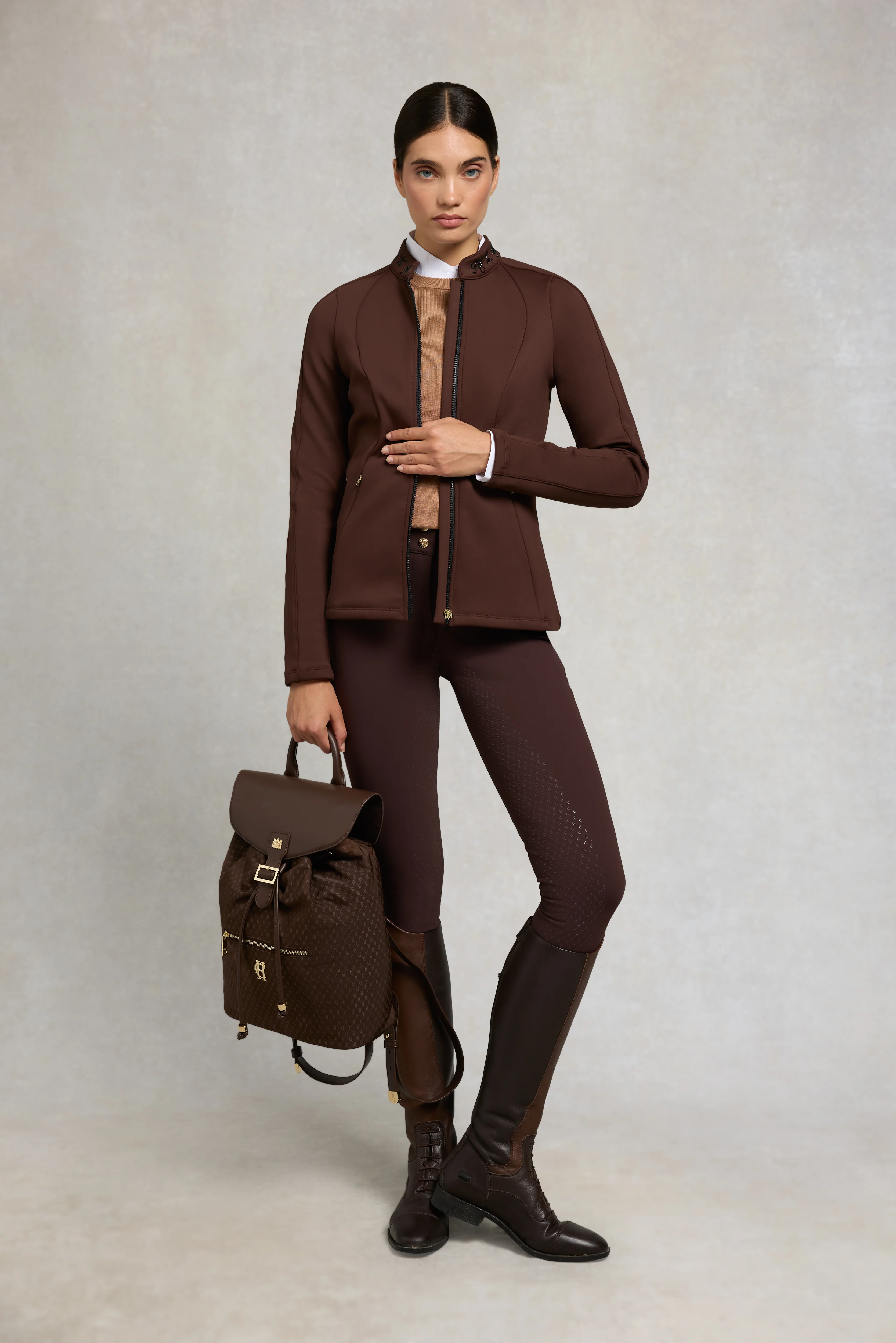 Crystal Zip Jacket (Walnut) - Image 3
