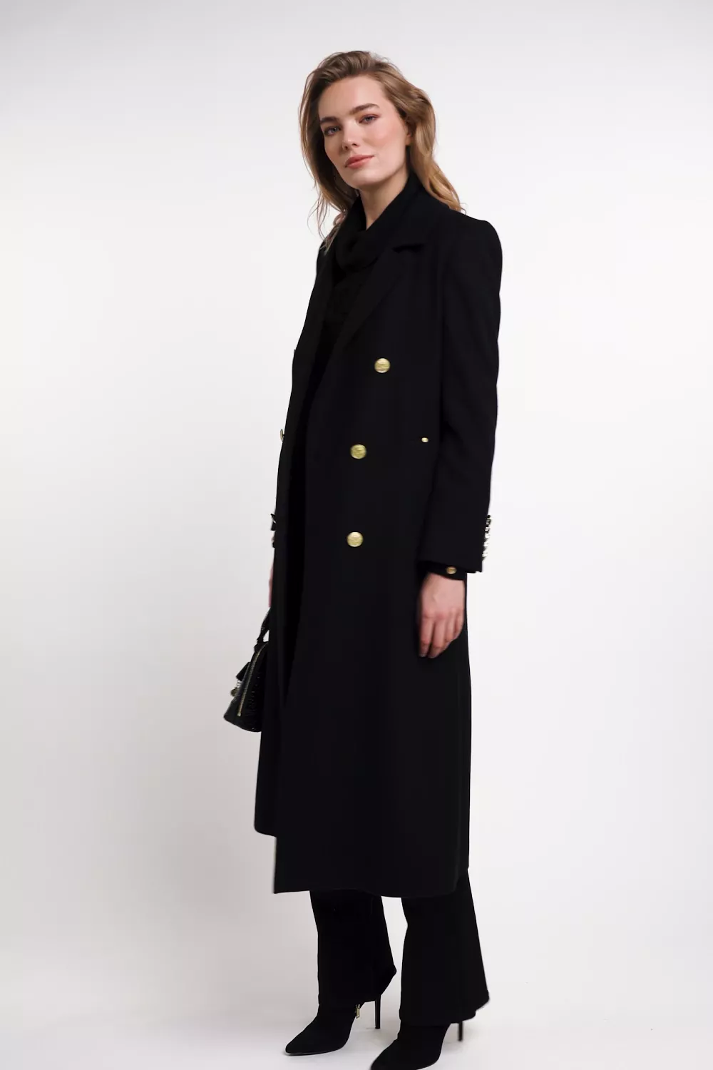 Daisy Roll Neck Knit (Black) - Image 5