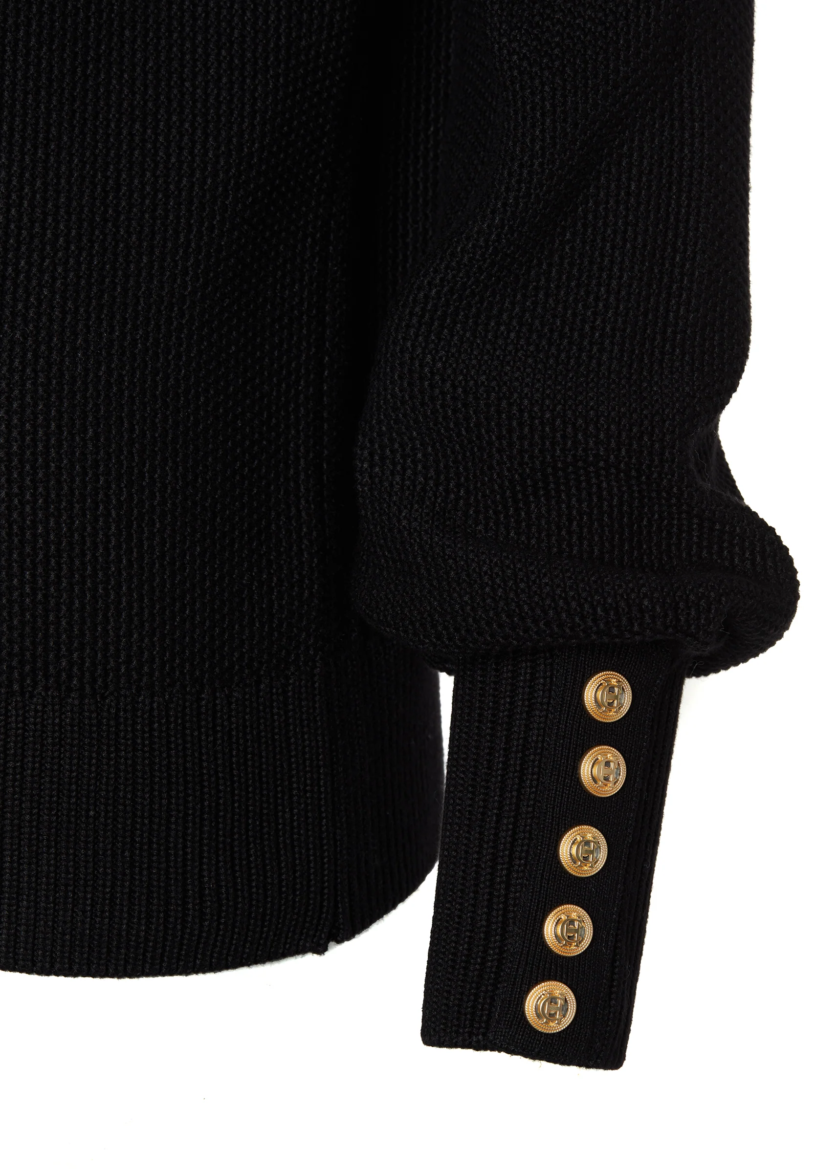 Daisy Roll Neck Knit (Black) - Image 8