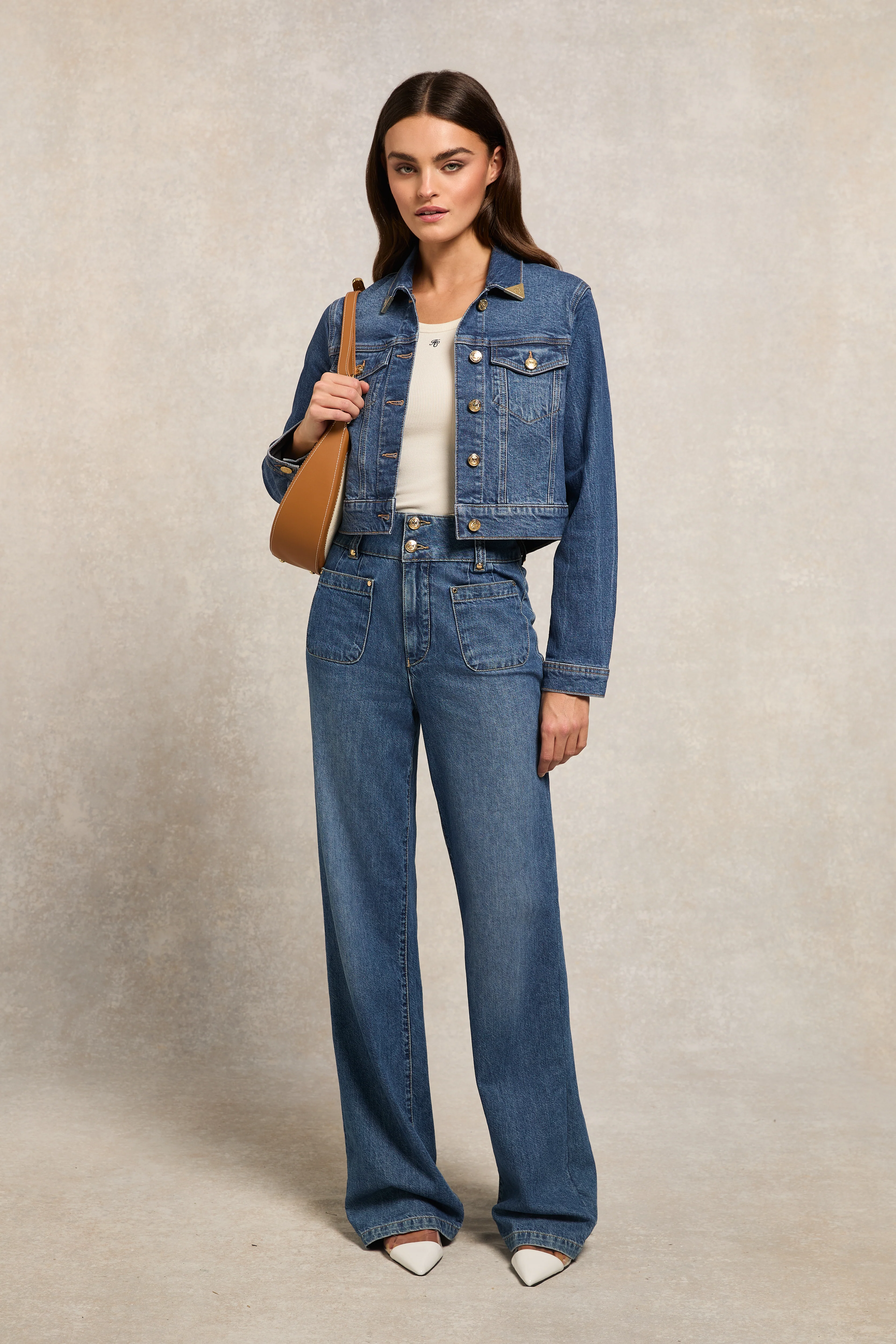Denim Bomber Jacket (Vintage Indigo) - Image 3
