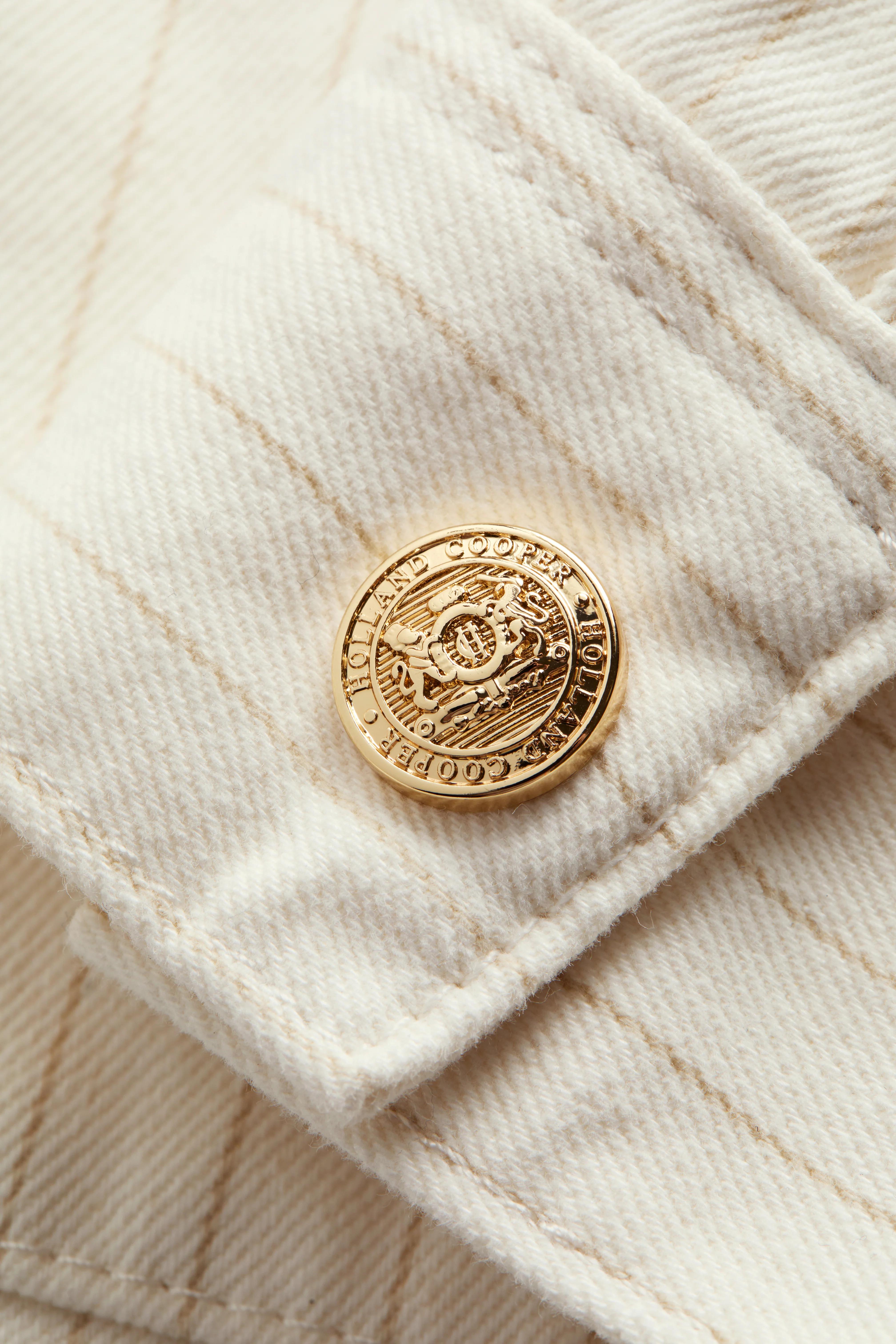 Denim Chore Jacket (Ecru Stripe) - Image 9