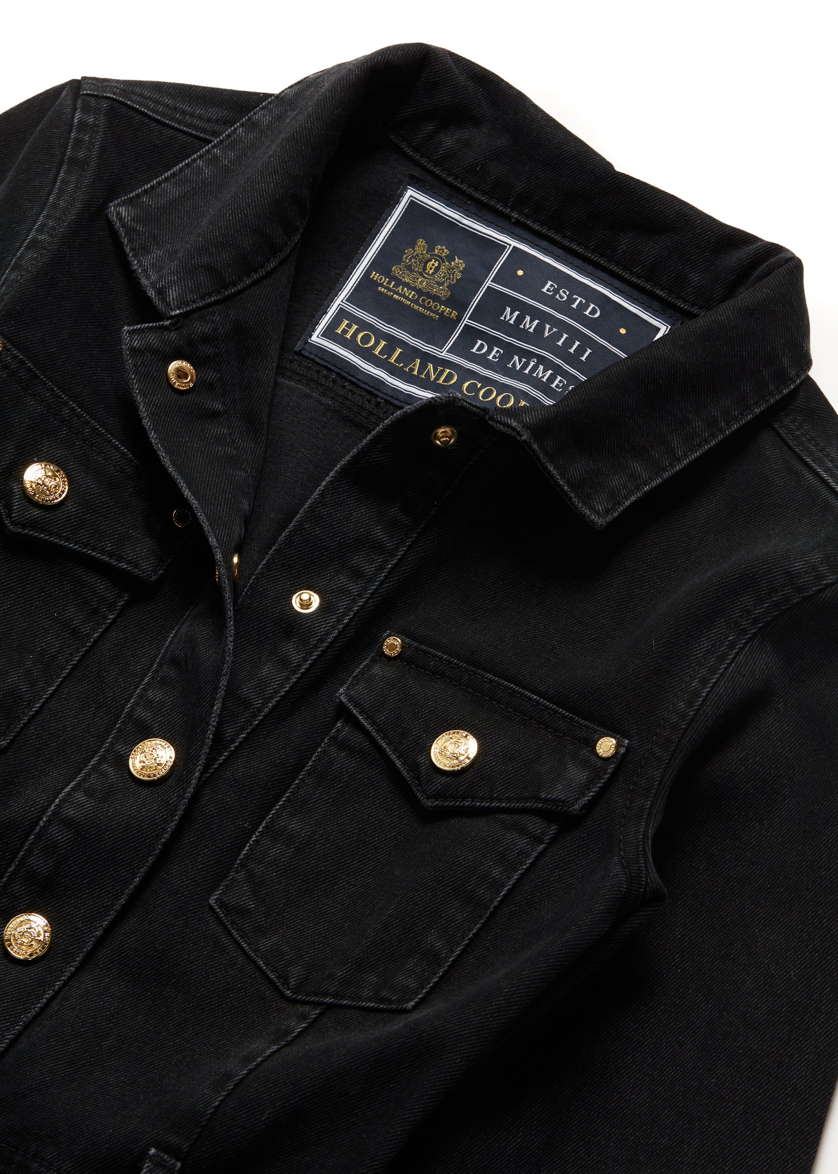 Denim Jumpsuit (Washed Black) - Image 8