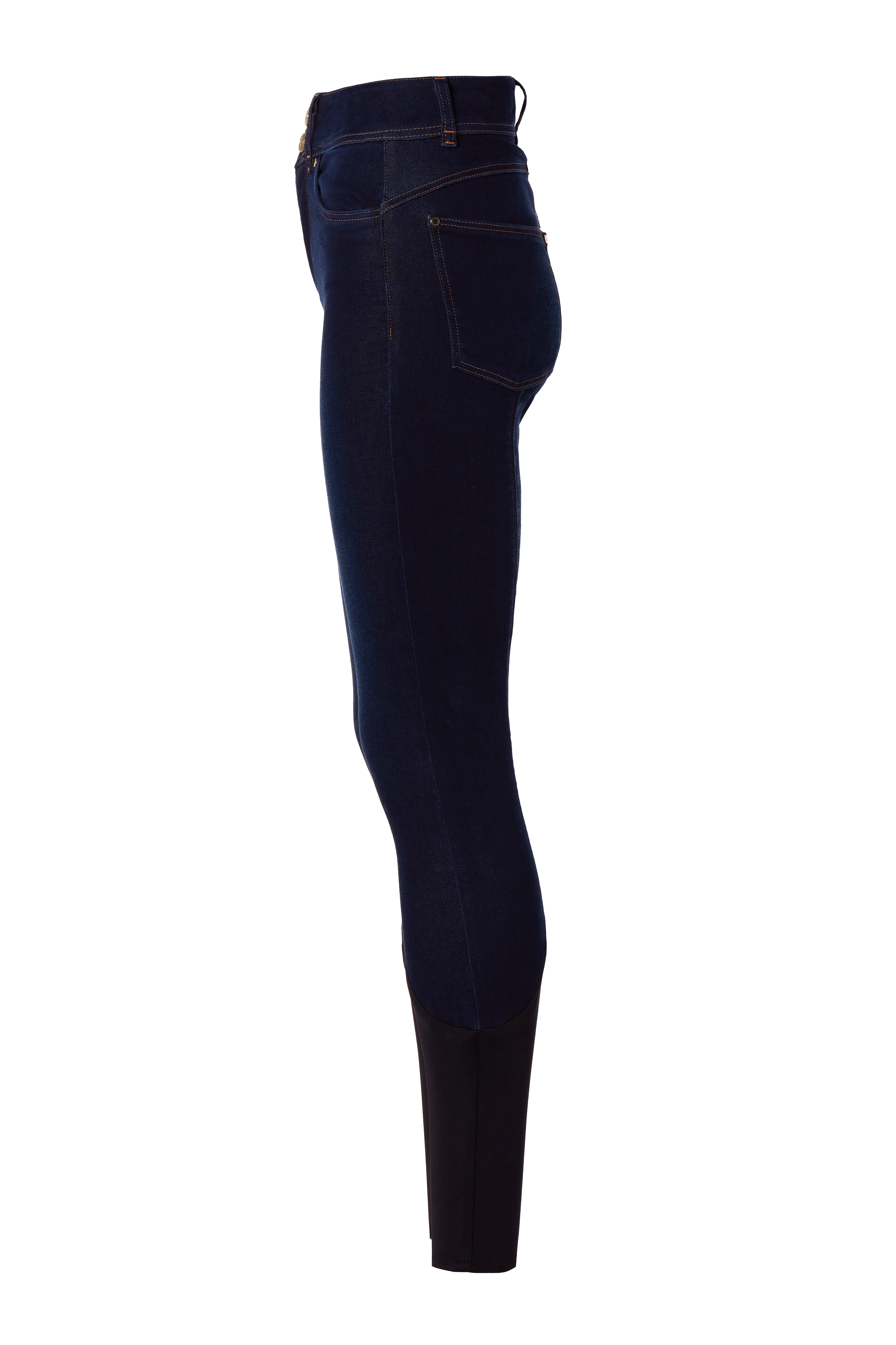 Denim Thermal Full Grip Breeches (Deep Indigo) - Image 8